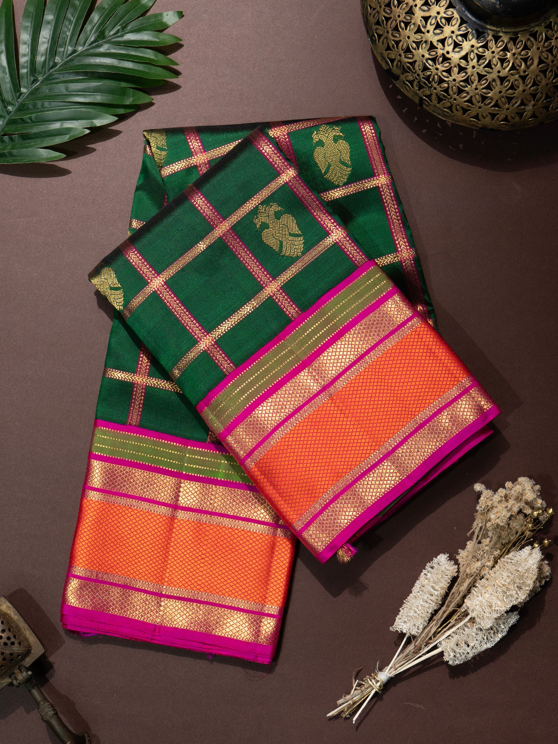 Green revival Kanjivaram Saree CLSA5259
