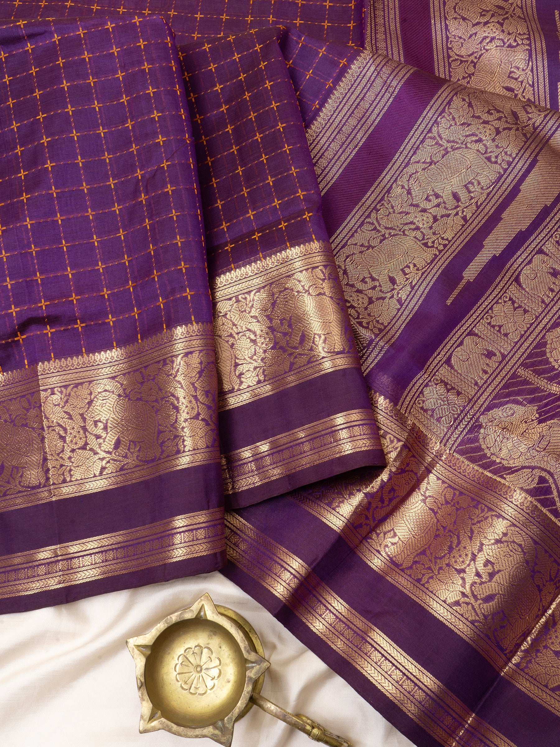 Purple plus butta/ Silk Cotton