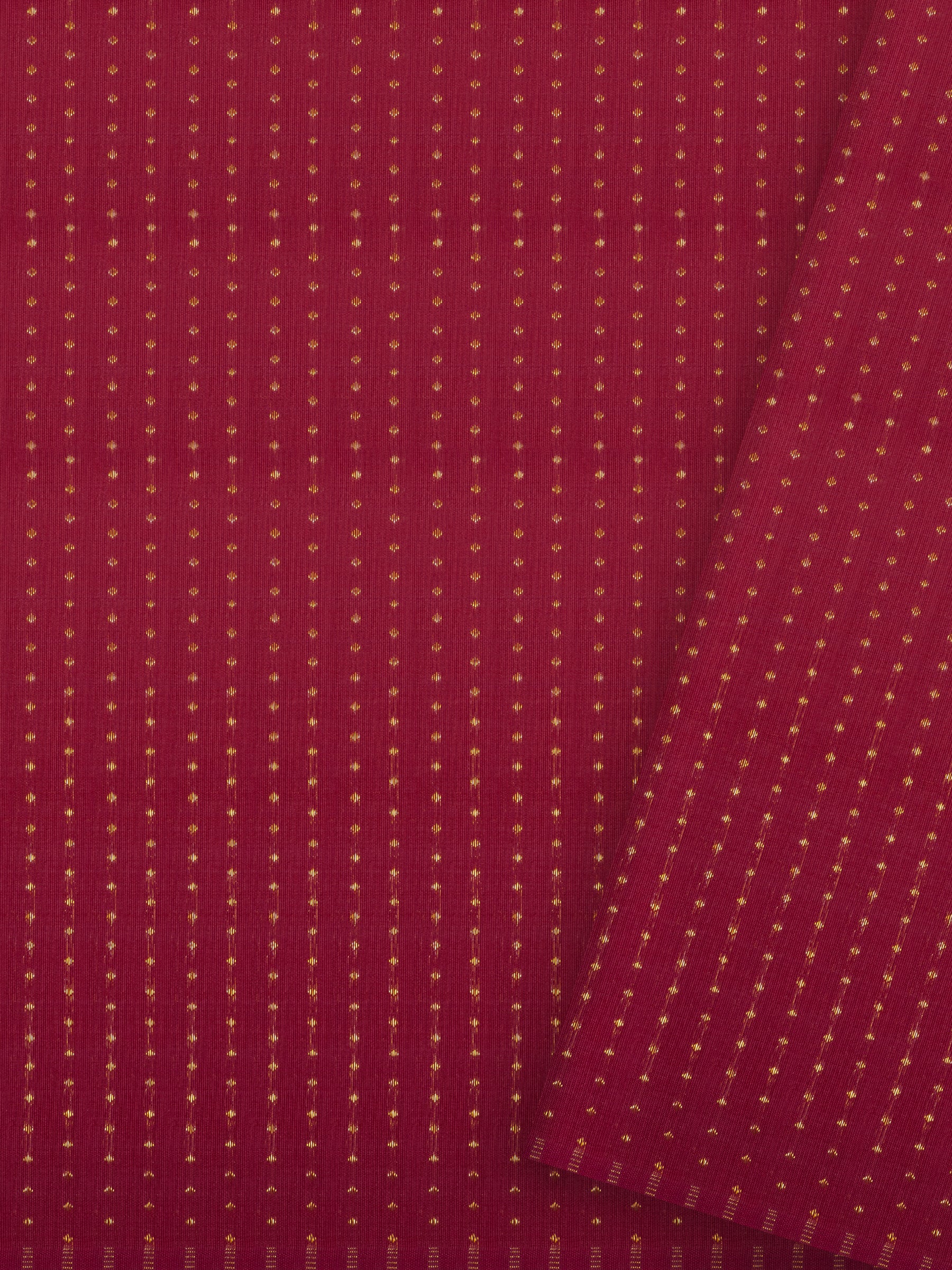 Pinkish red zari butta / blouse fabric