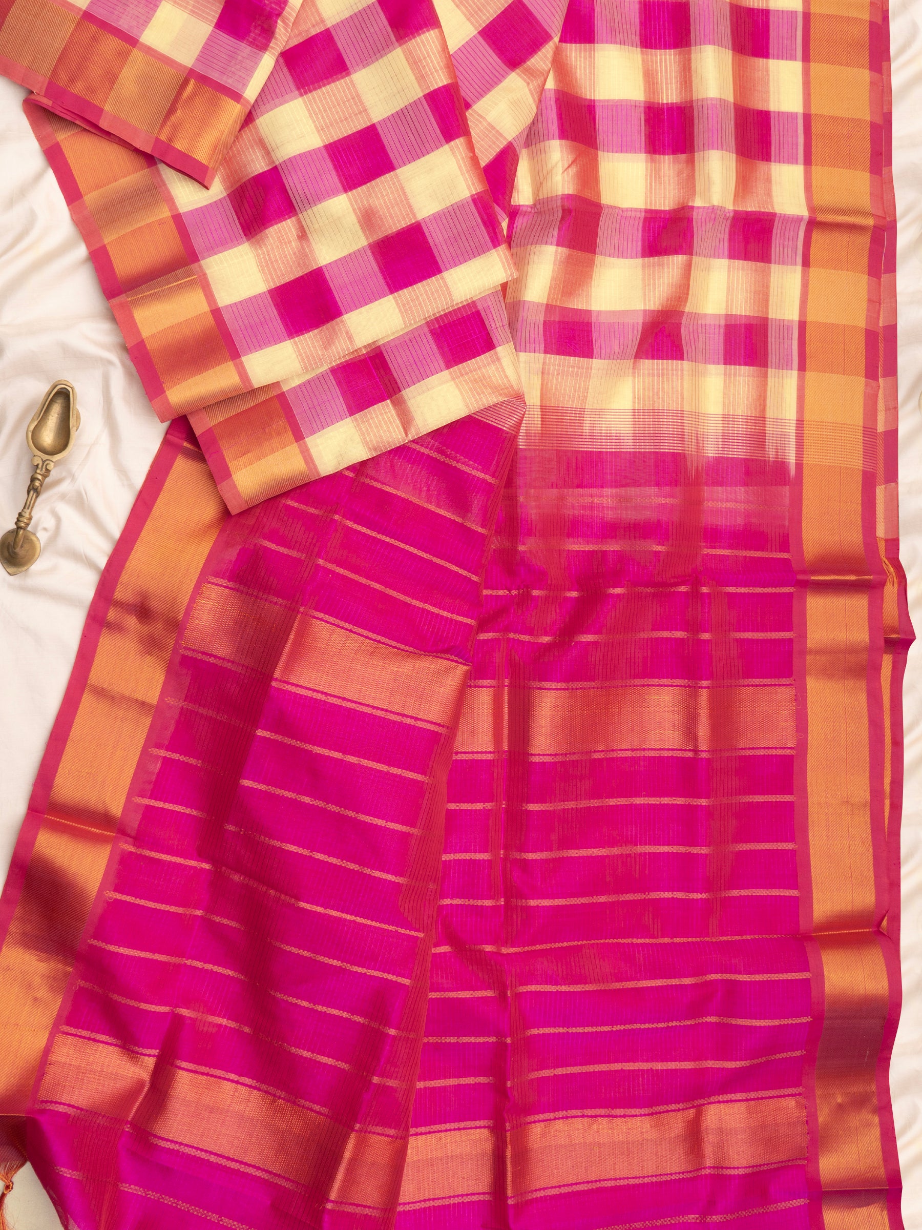 Paalum Pazhamum kattam Silk Cotton Saree CLSA10411