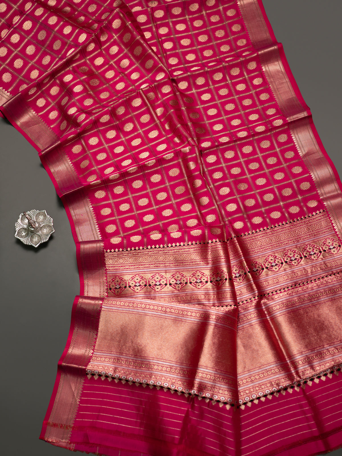 Master piece pink kattam butta /  Chanderi silk Saree CLSA10891