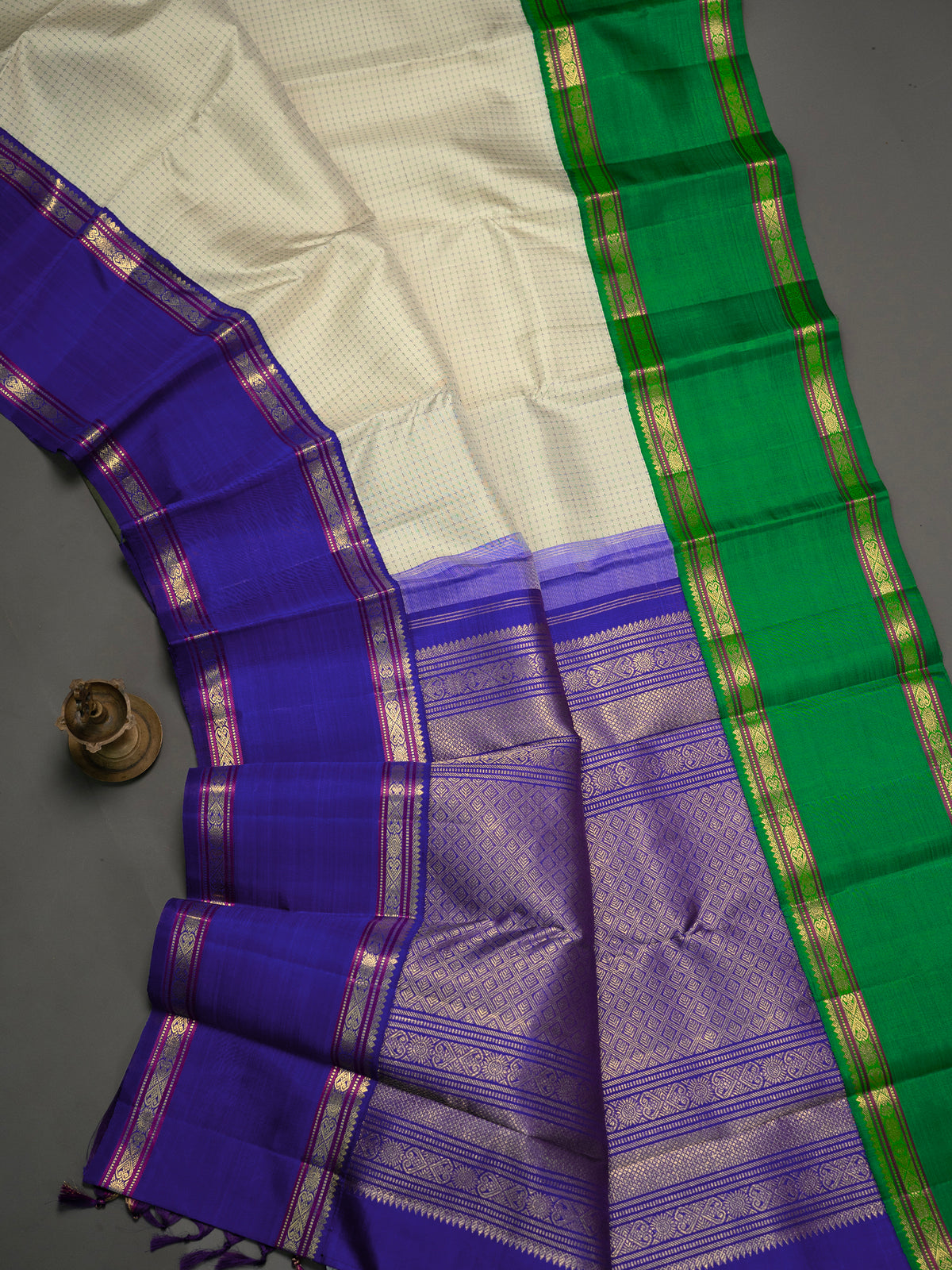Plus Butta Ganga Jamuna Kanjipuram Silk Saree CLSA11074
