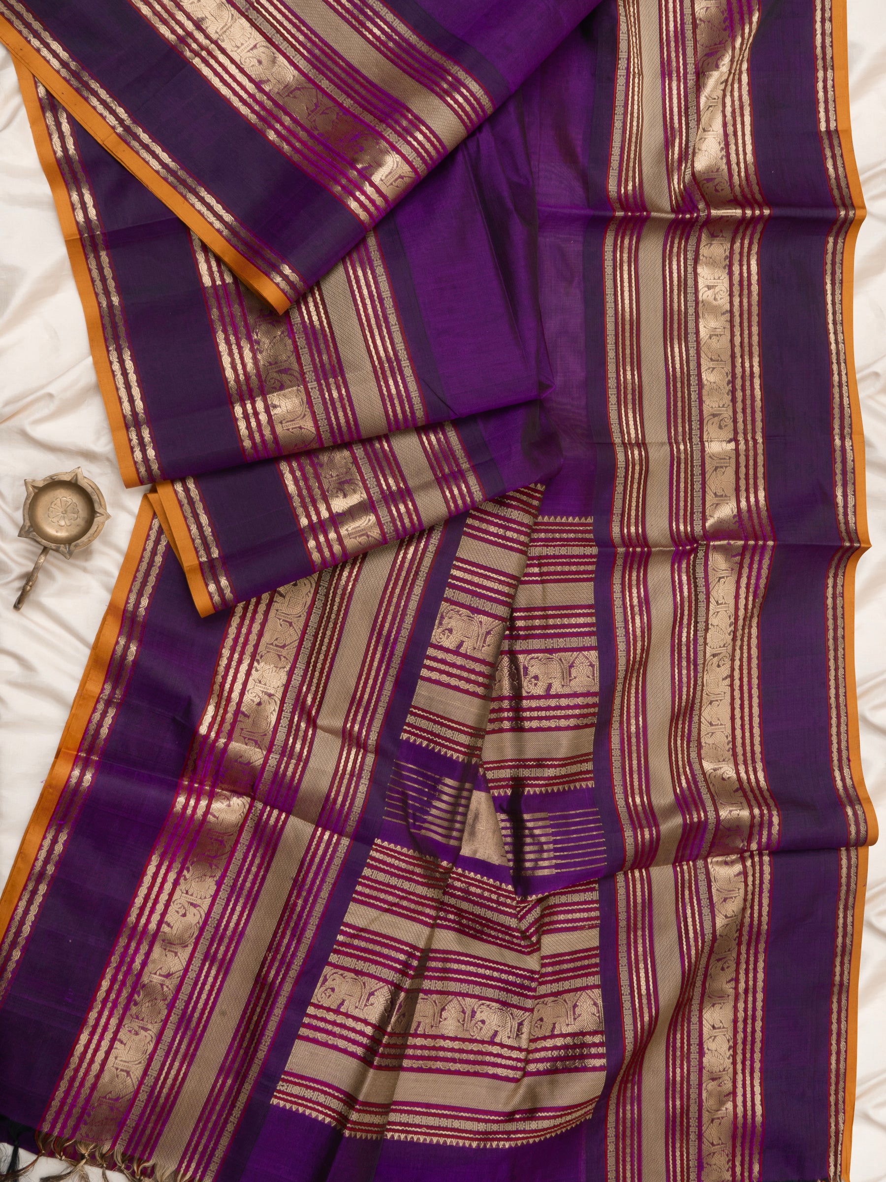 Yannai pet Kaal erangina border Silk Cotton Saree CLSA5969