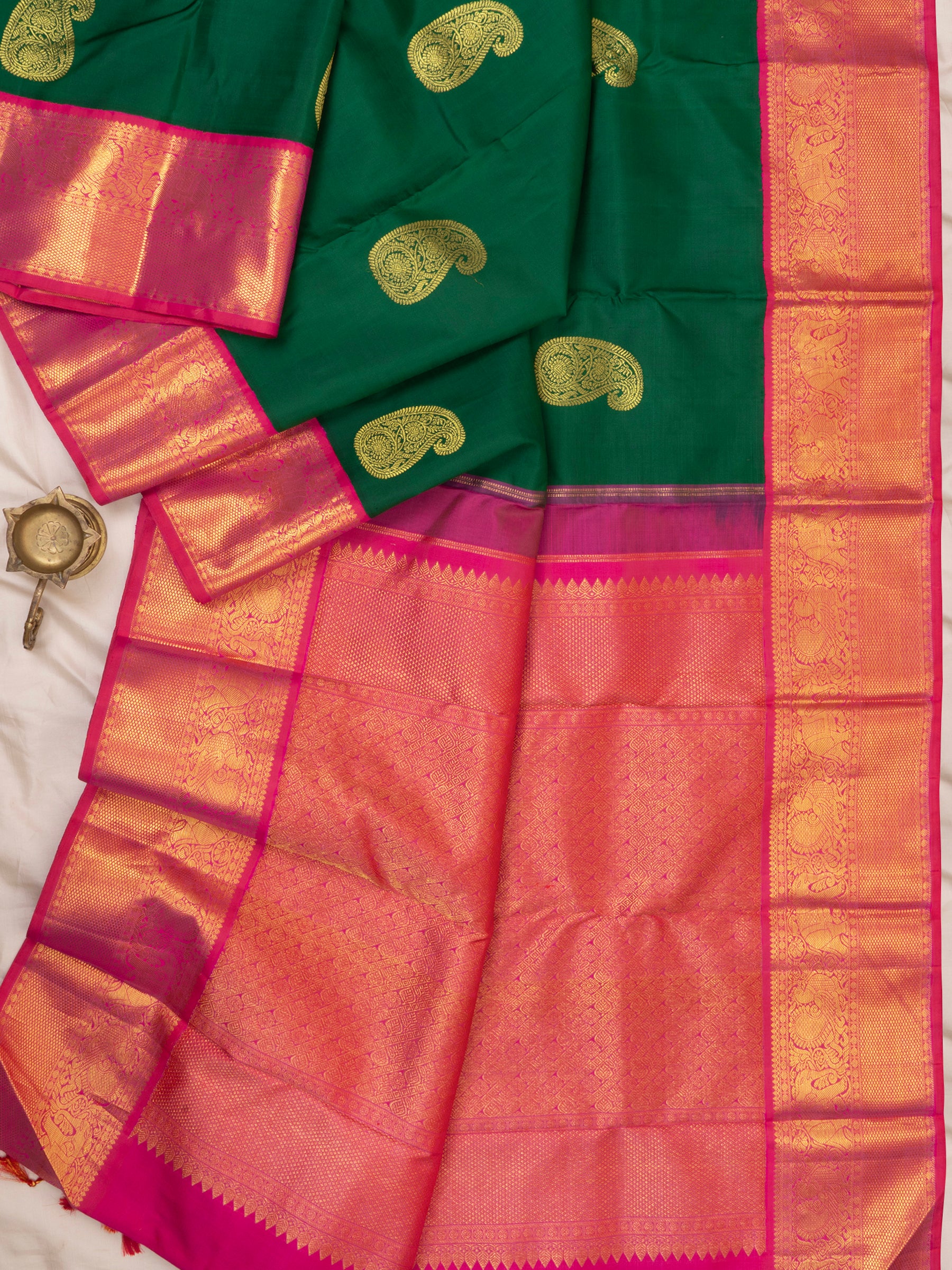 Green Korvai / Arani Silk Saree CLSA6117