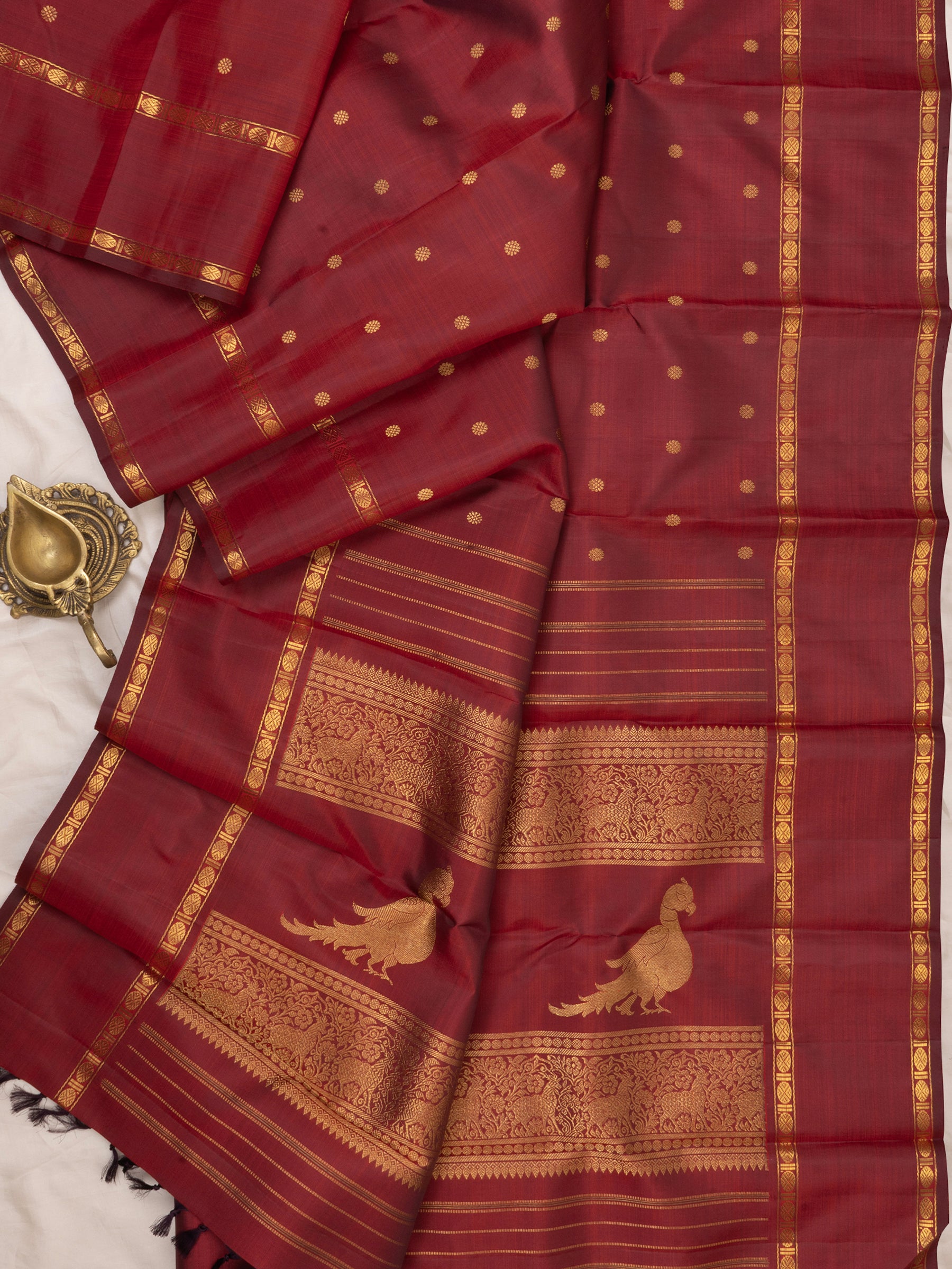 Araku kili pallu / Kanjivaram Silk Saree CLSA6334