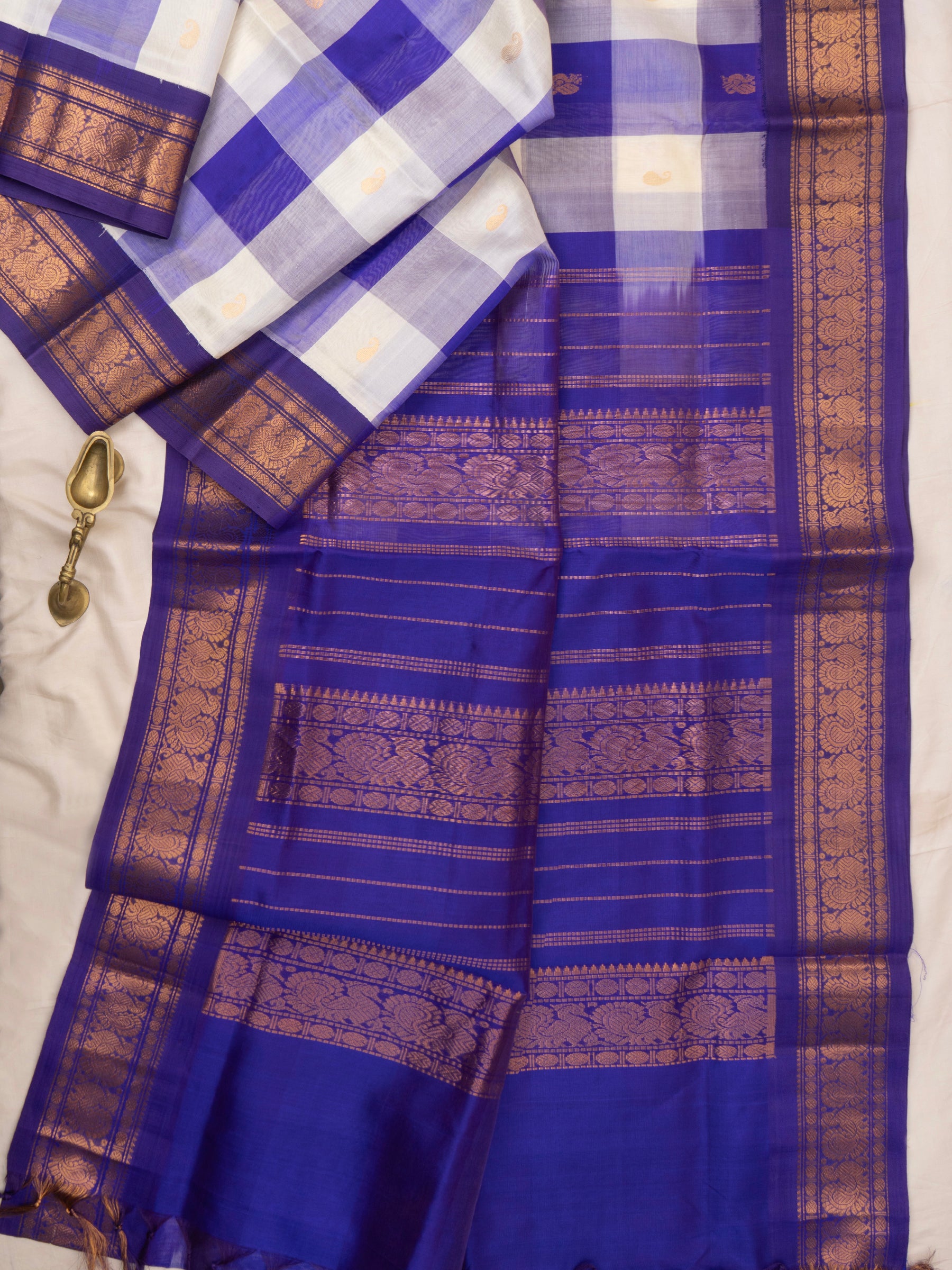 Pp checks Silk Cotton Saree CLSA9236