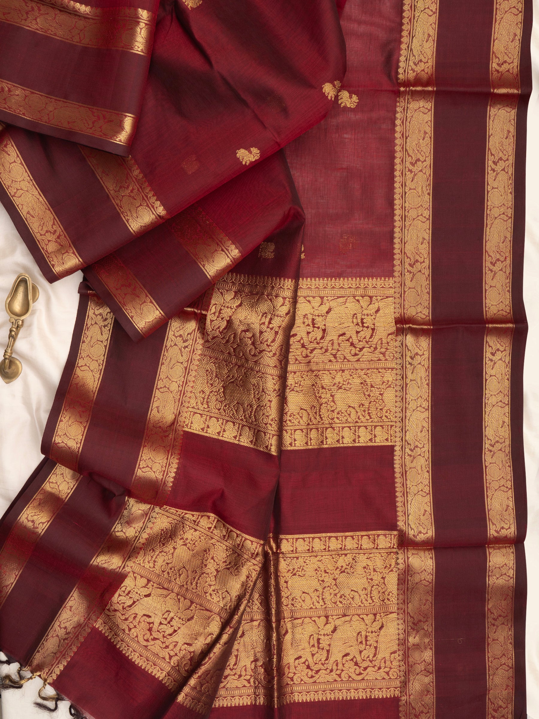 Araku rettapet border unique pallu/Silk Cotton Saree CLSA9719