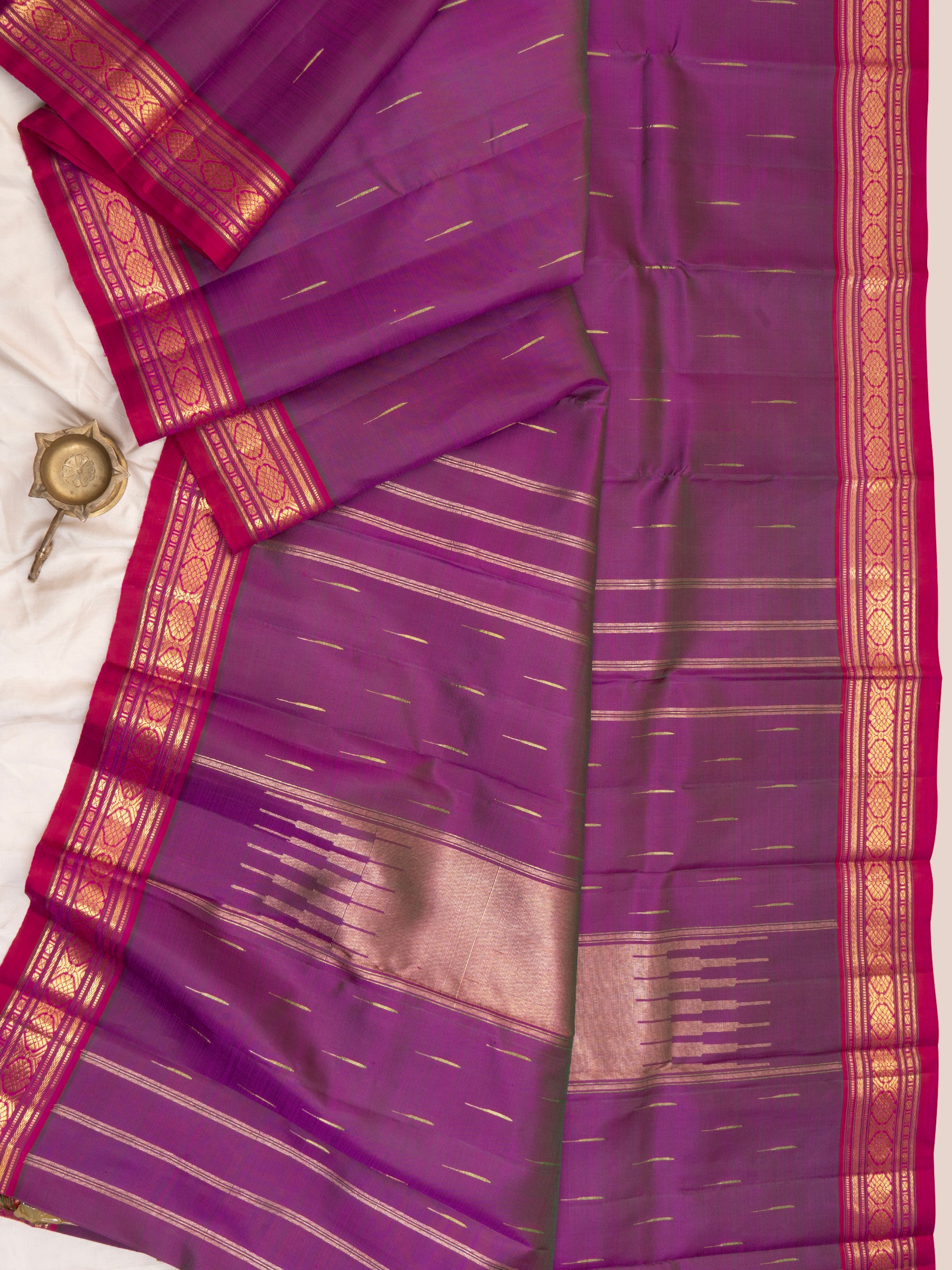 Purple malli moggu/ Arani silk CL9937