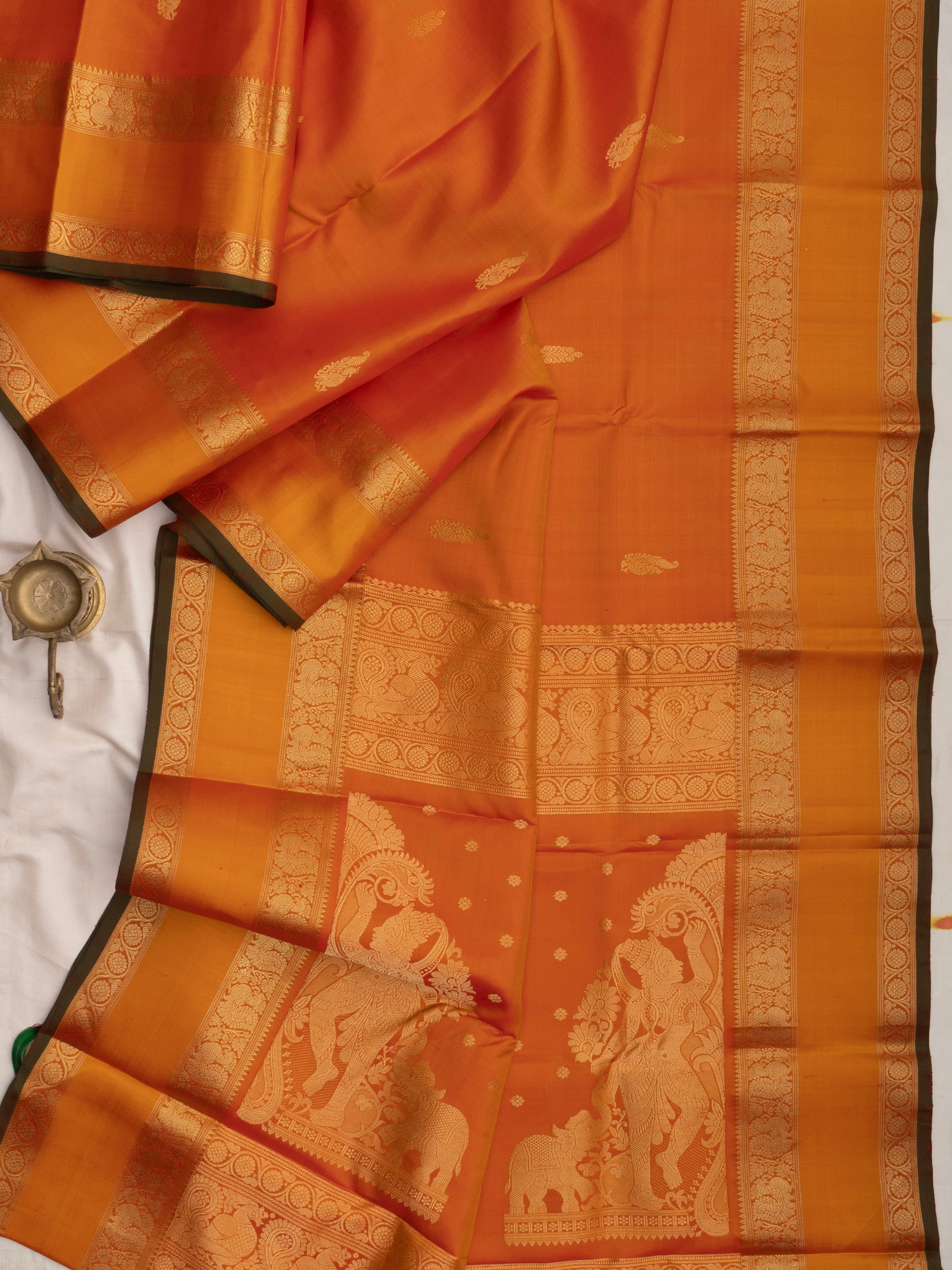 Orange rettapet border/ Special Edition Silk CLSA10196