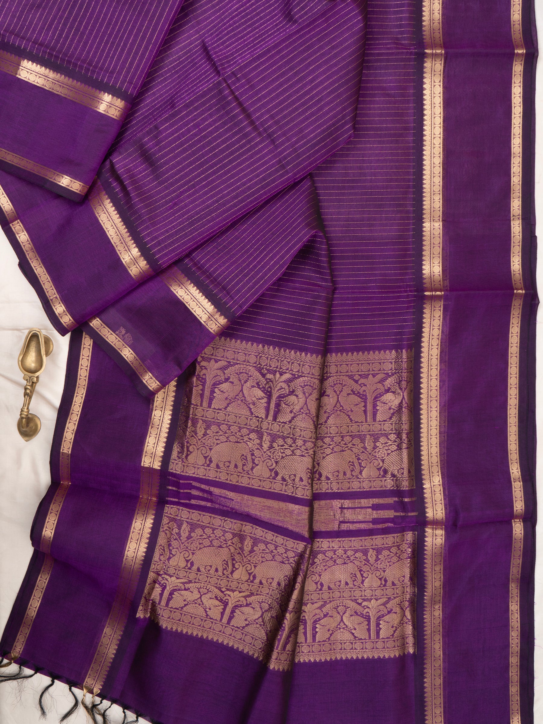Vadamalli unique pallu/ Silk Cotton Saree CLSA9675