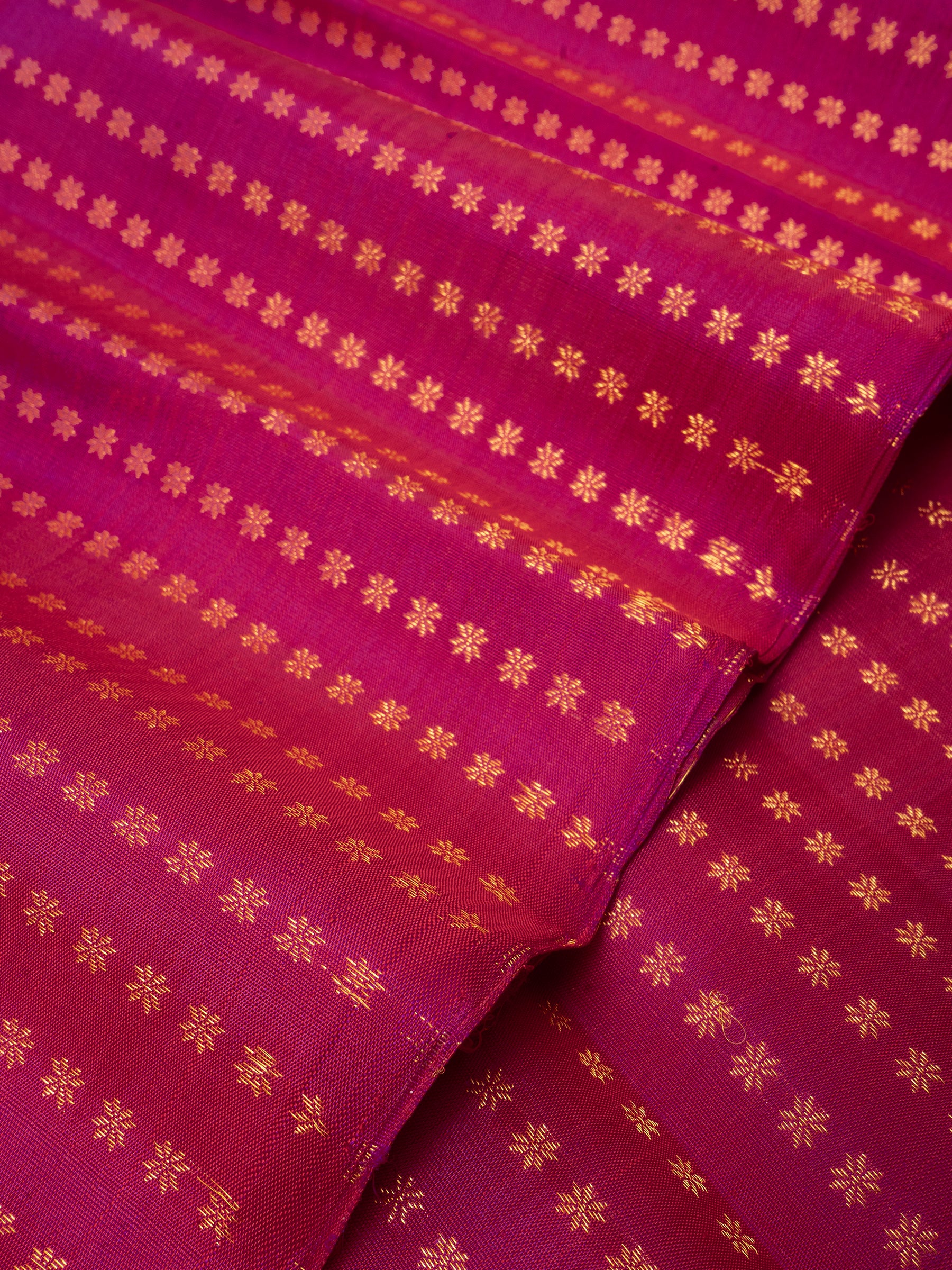 Pink zari butta / Blouse fabric