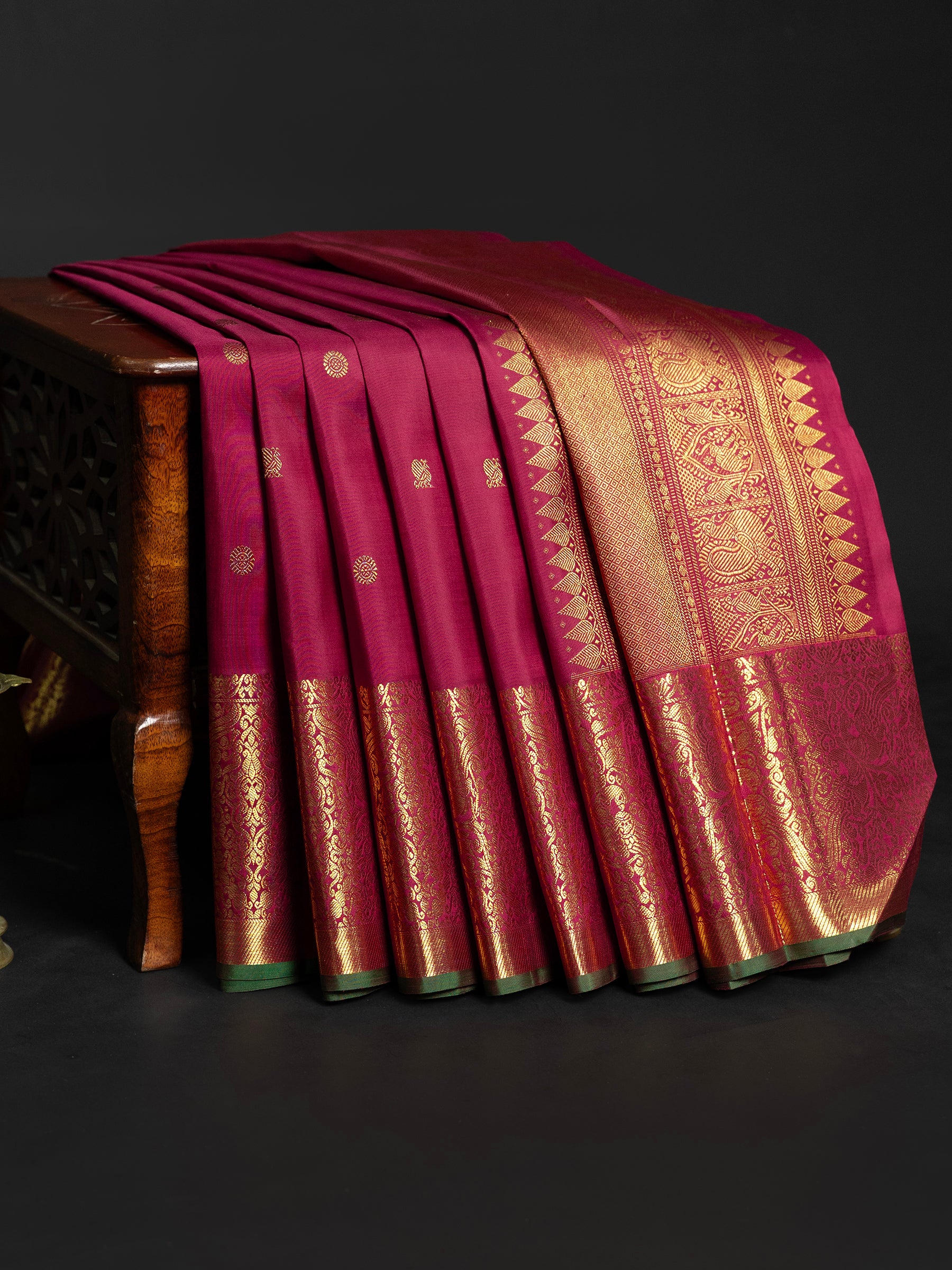 Kalyana Araku with getti border / Kanjipuram Silk Saree CLSA9992