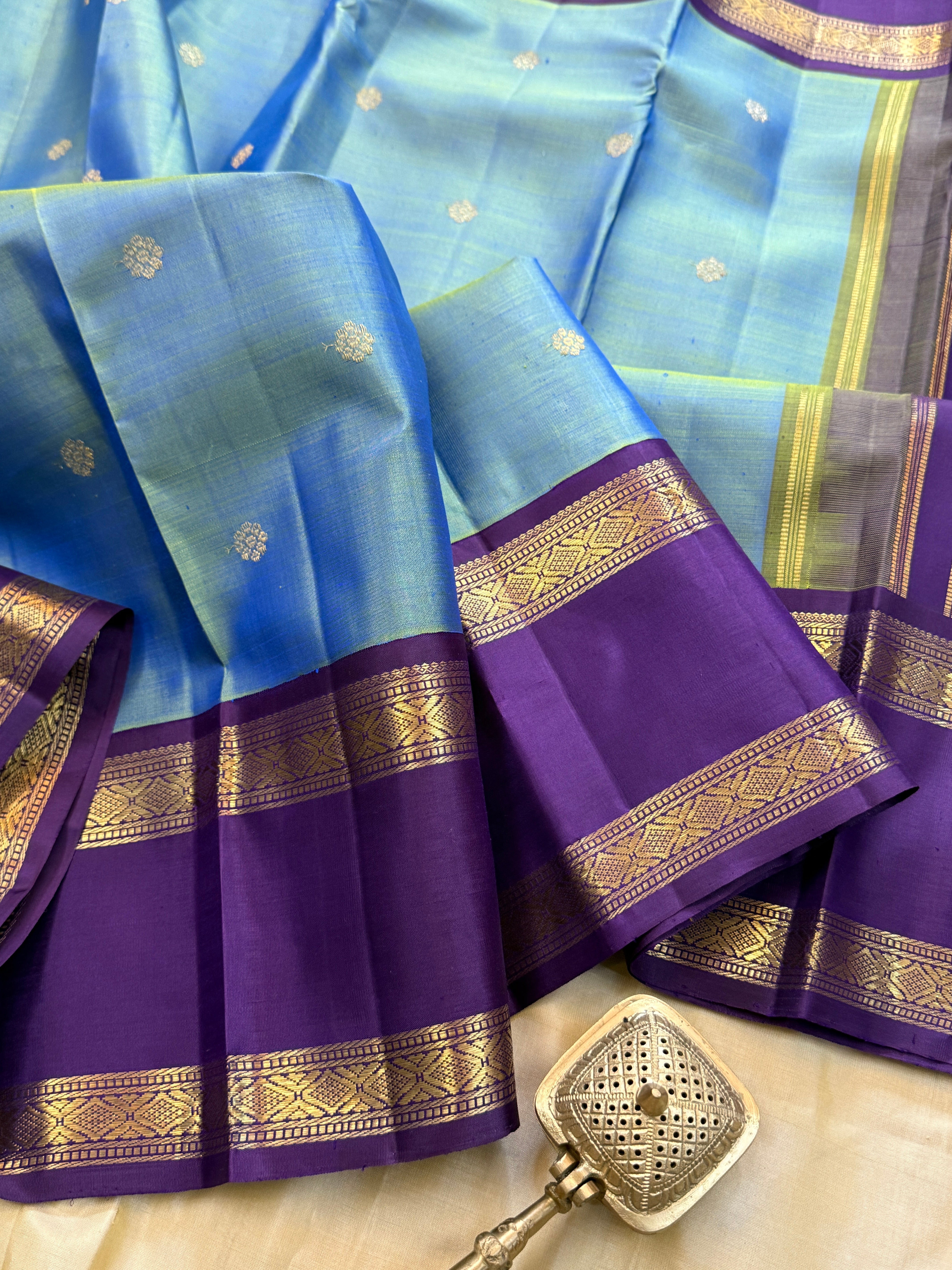 Mayilkazhuthu with Retta pet Korvai / kanjipuram silk sarees CLSA 10131