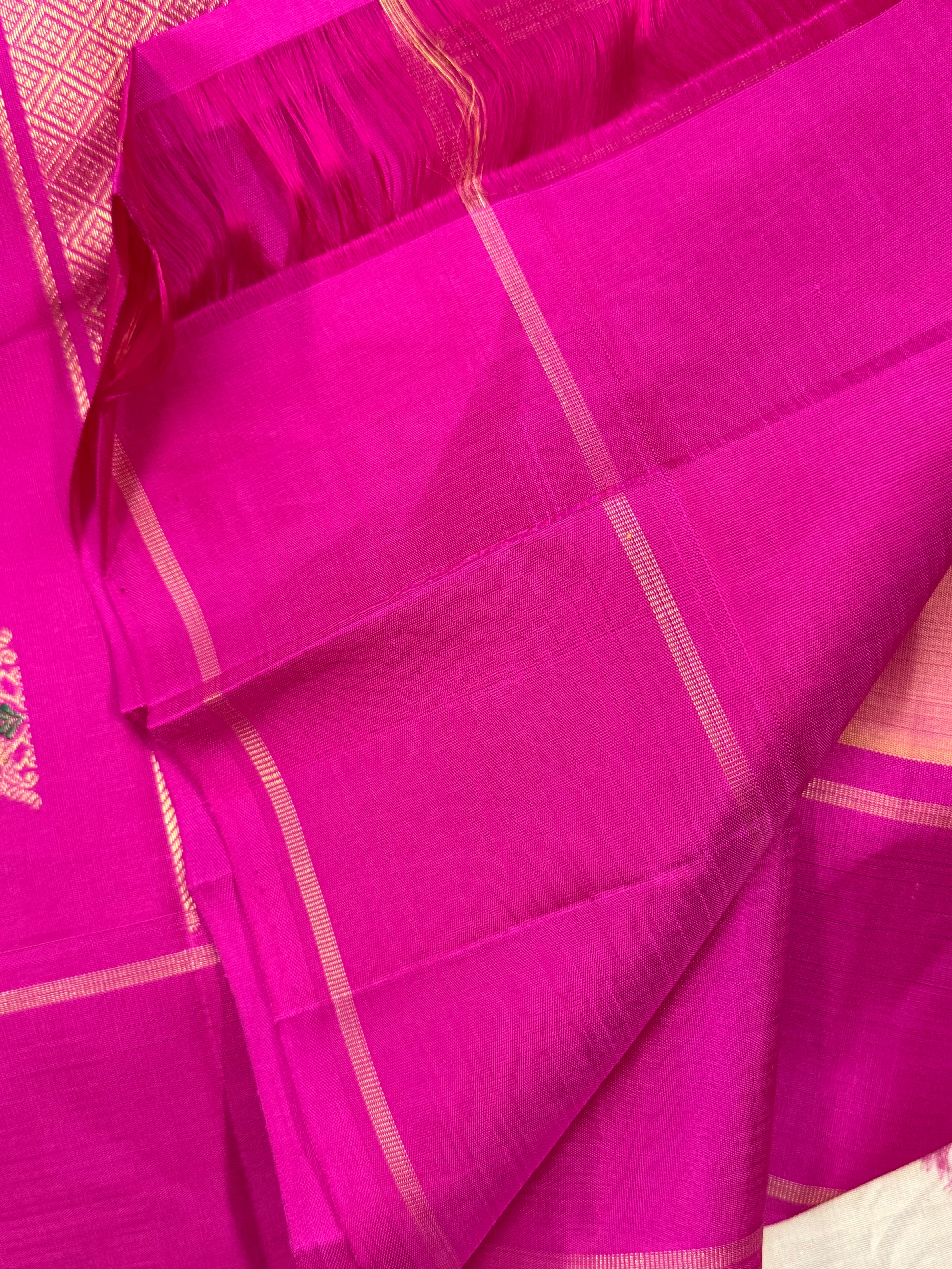 Red shot pink yazhli butta unique pallu / Kanjipuram silk CLSA8224