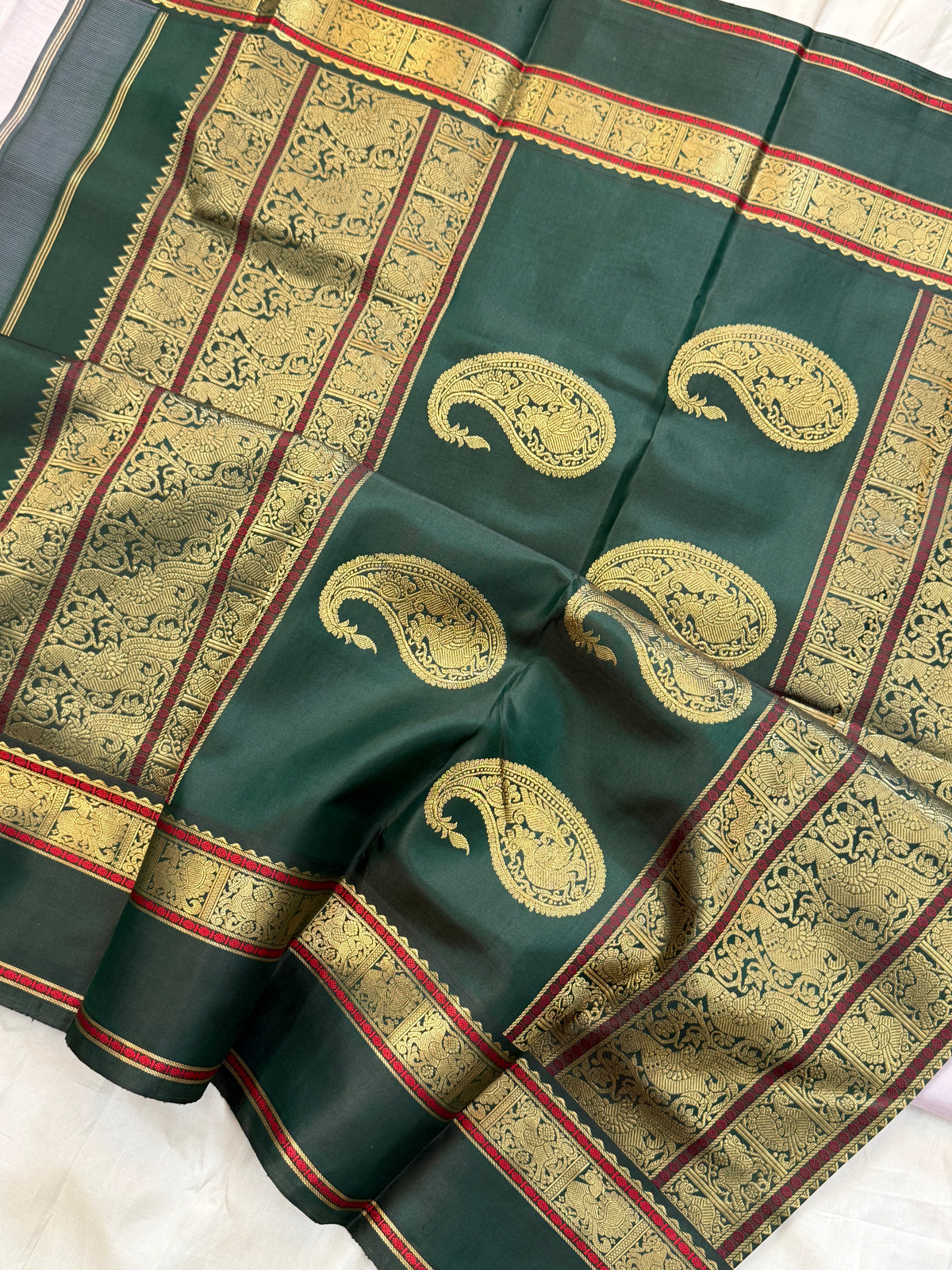 Special edition-unique pallu and Korvai pure silk saree clsa 12578