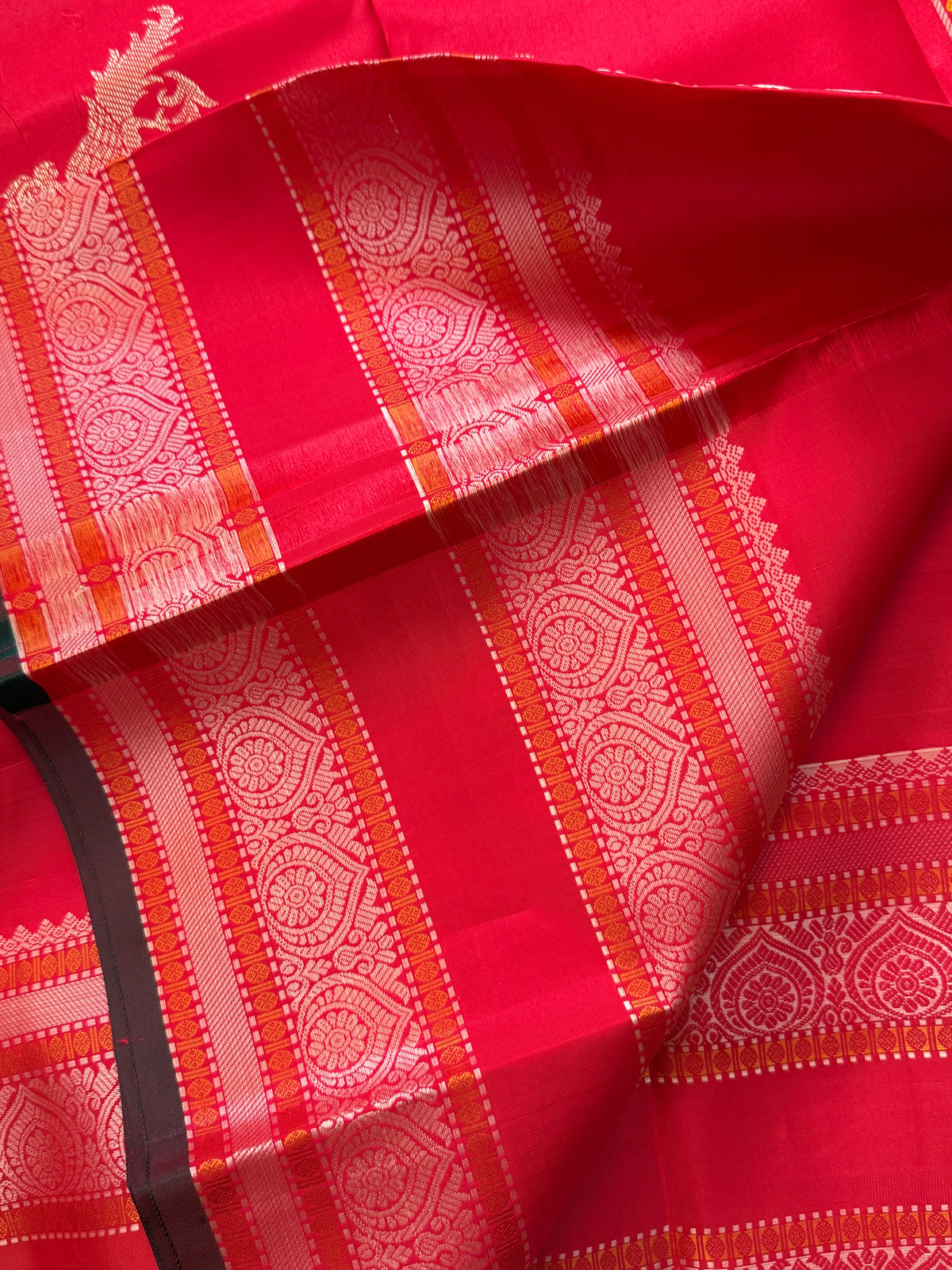Special edition-red thread border with body Butta silk saree/clsa 12557