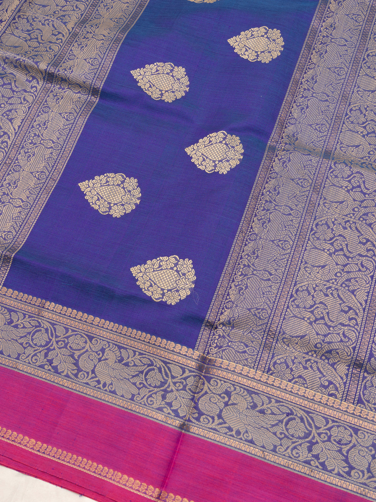 Blue thread butta/Silk Cotton Saree CLSA10199