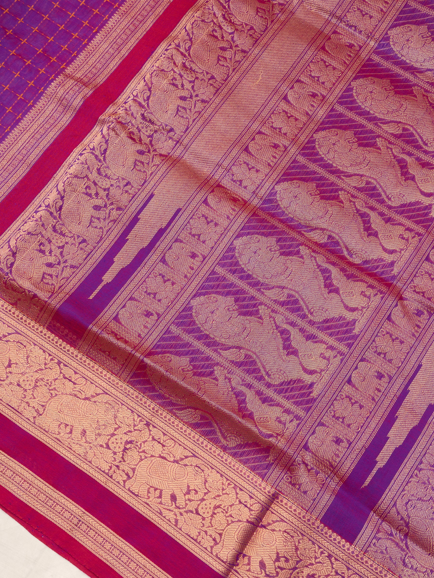 Krishnamegam shade plus butta / Silk Cotton Saree CLSA10213