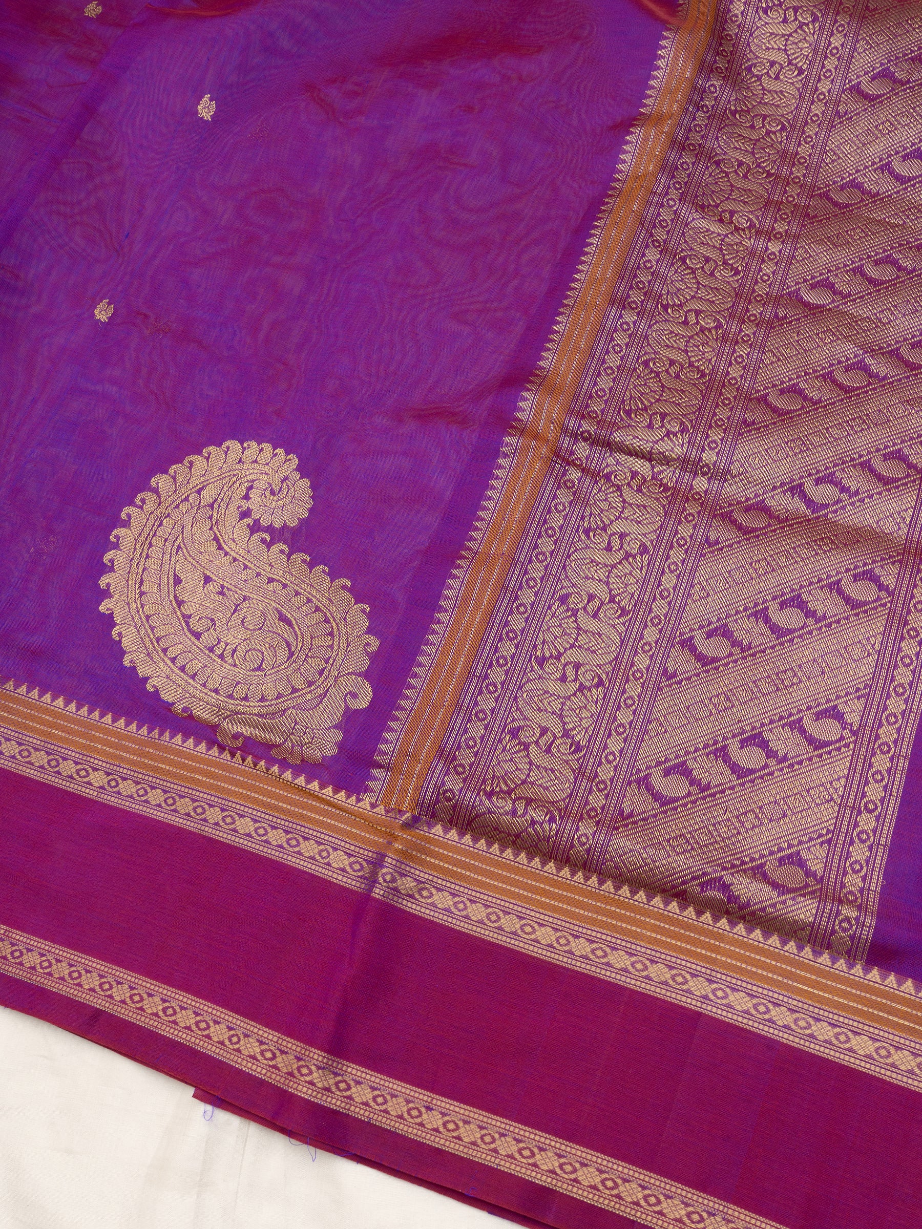 Vadamalli corner pallu butta / Silk Cotton Saree CLSA10223