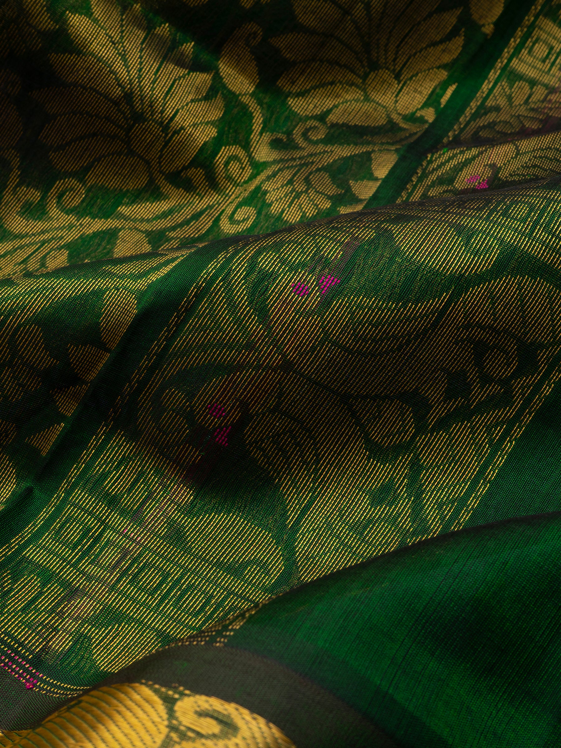 Lavender and green korvai /Silk Cotton Saree CLSA10425