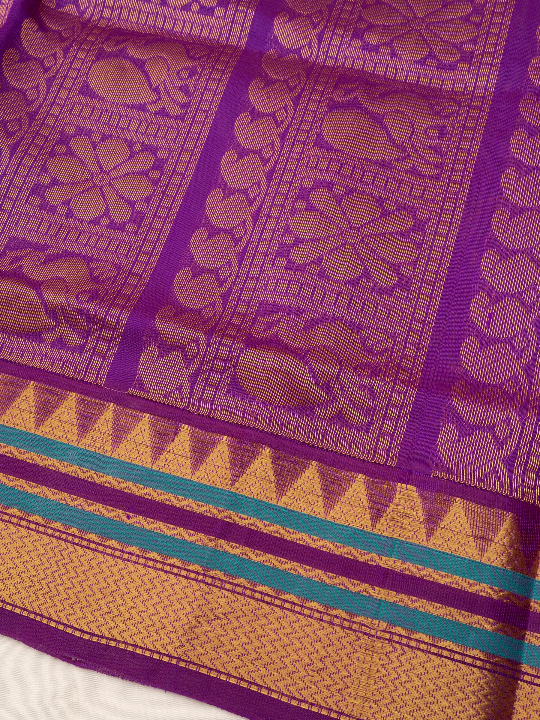 Sneha green kattam meenakari butta /  Silk Cotton  CLSA10433