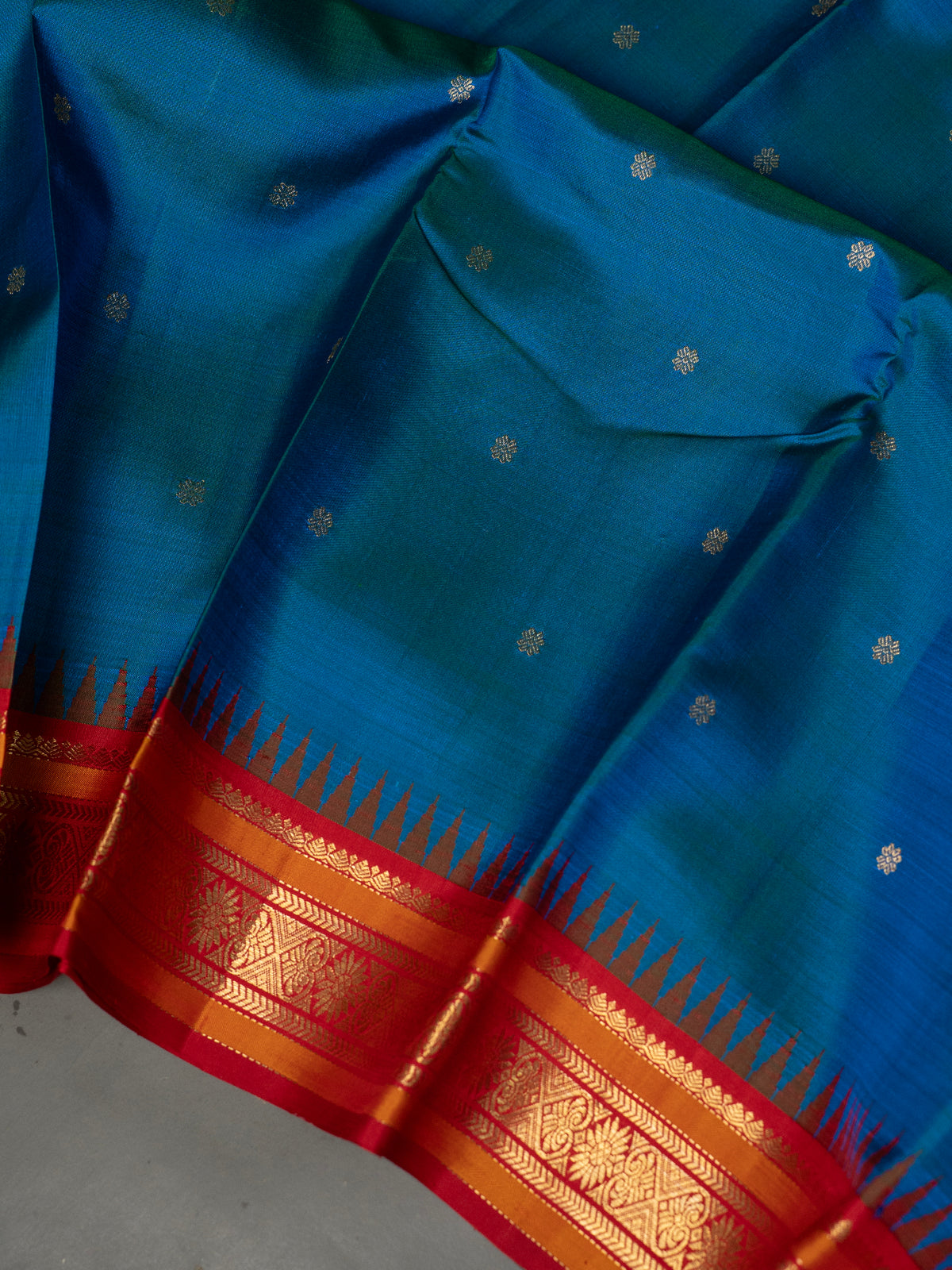 Mayilkazhuthu temple Korvai /Kanjipuram Silk Saree CLSA