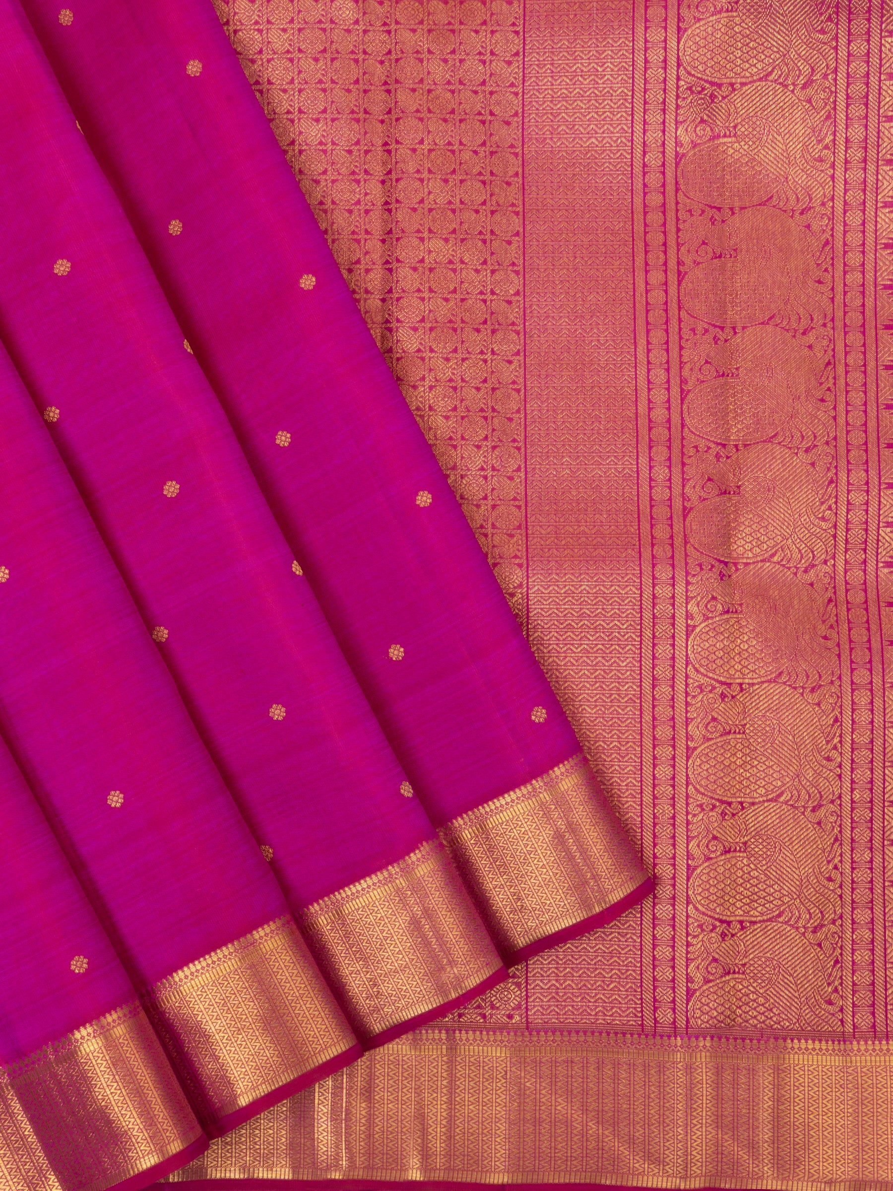 Pink geeti border/ Kanjivaram Silk Saree CLSA6103