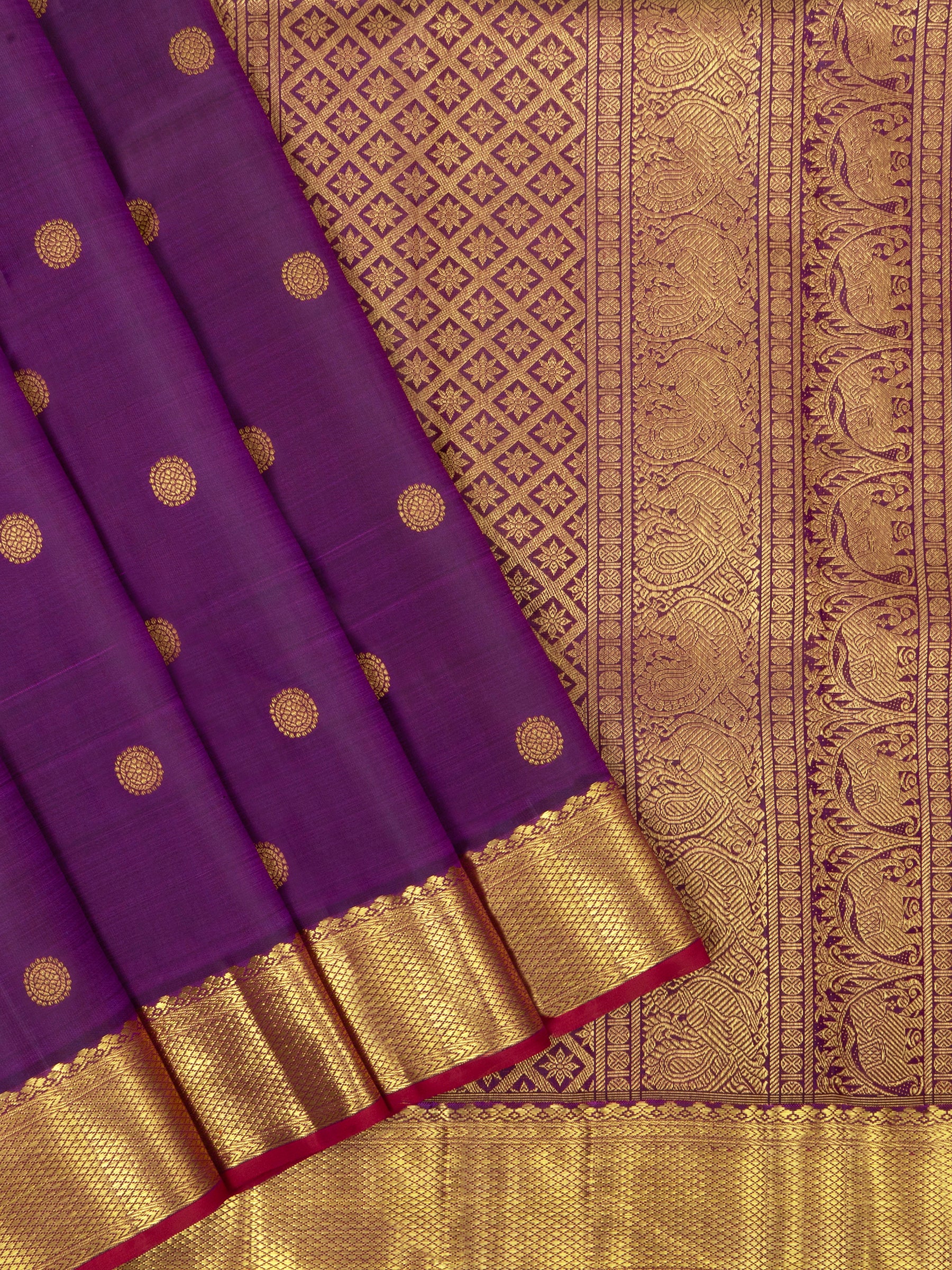 Vadamalli getti border / Kanjipuram Saree CLSA6307