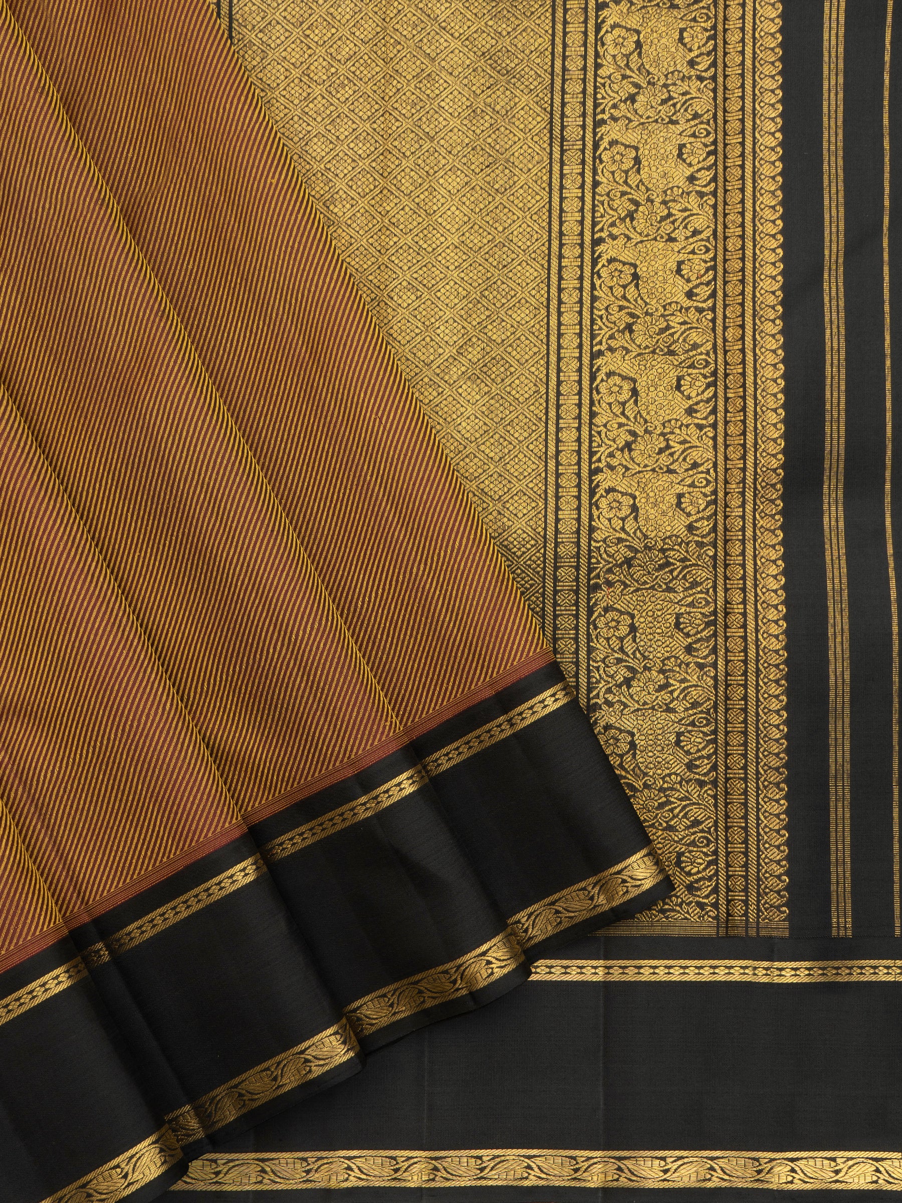 Lehariya Thread work Kanjipuram Silk Saree CLSA7029