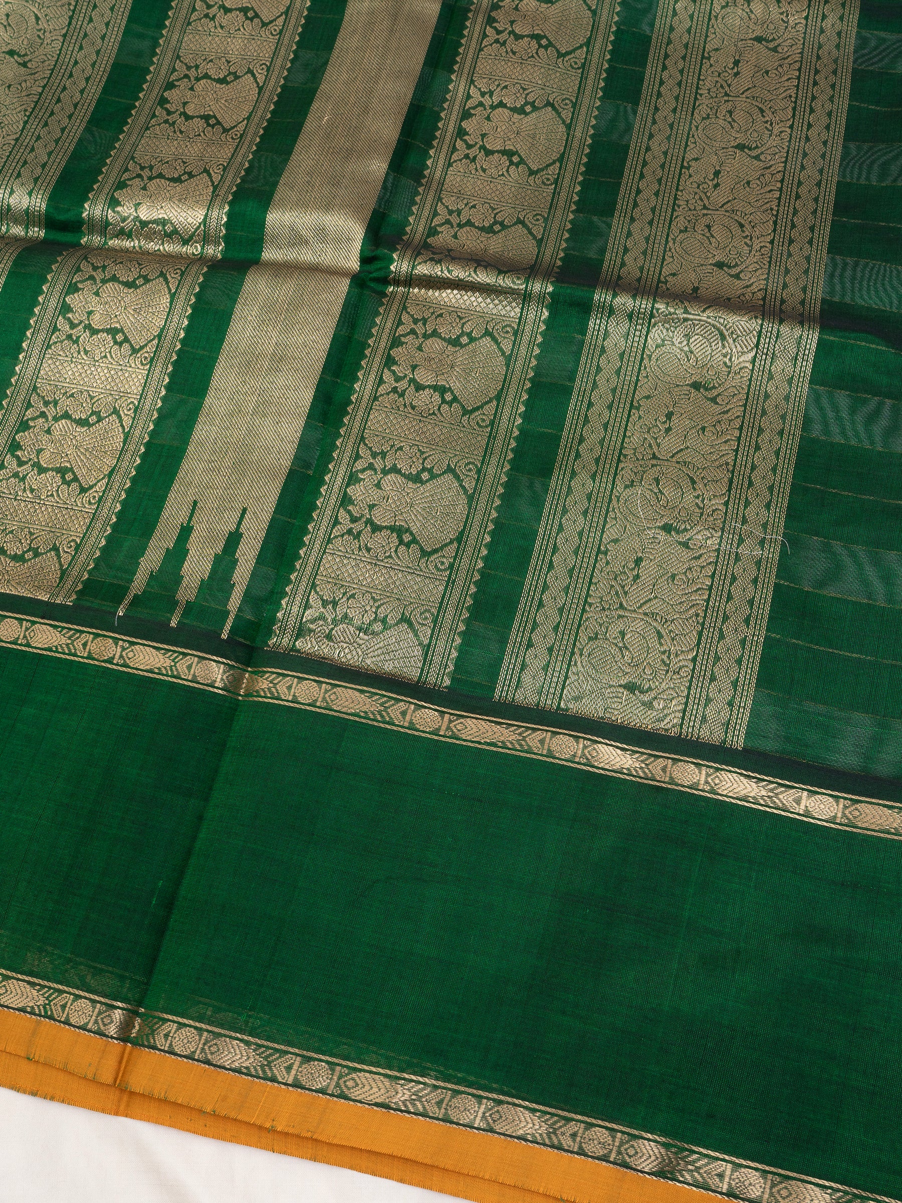 Green Chettinad kattam / Silk Cotton Saree CLSA8703