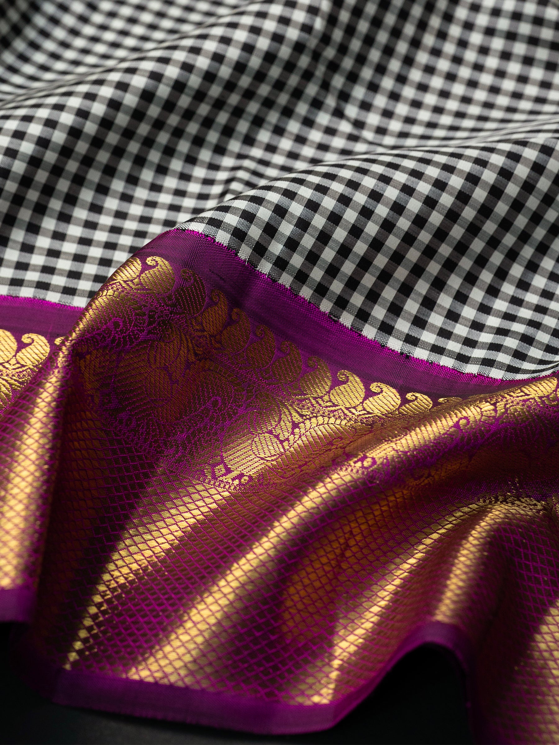 Kasa kasa kattam Korvai / Kanjipuram Silk Saree CLSA9317