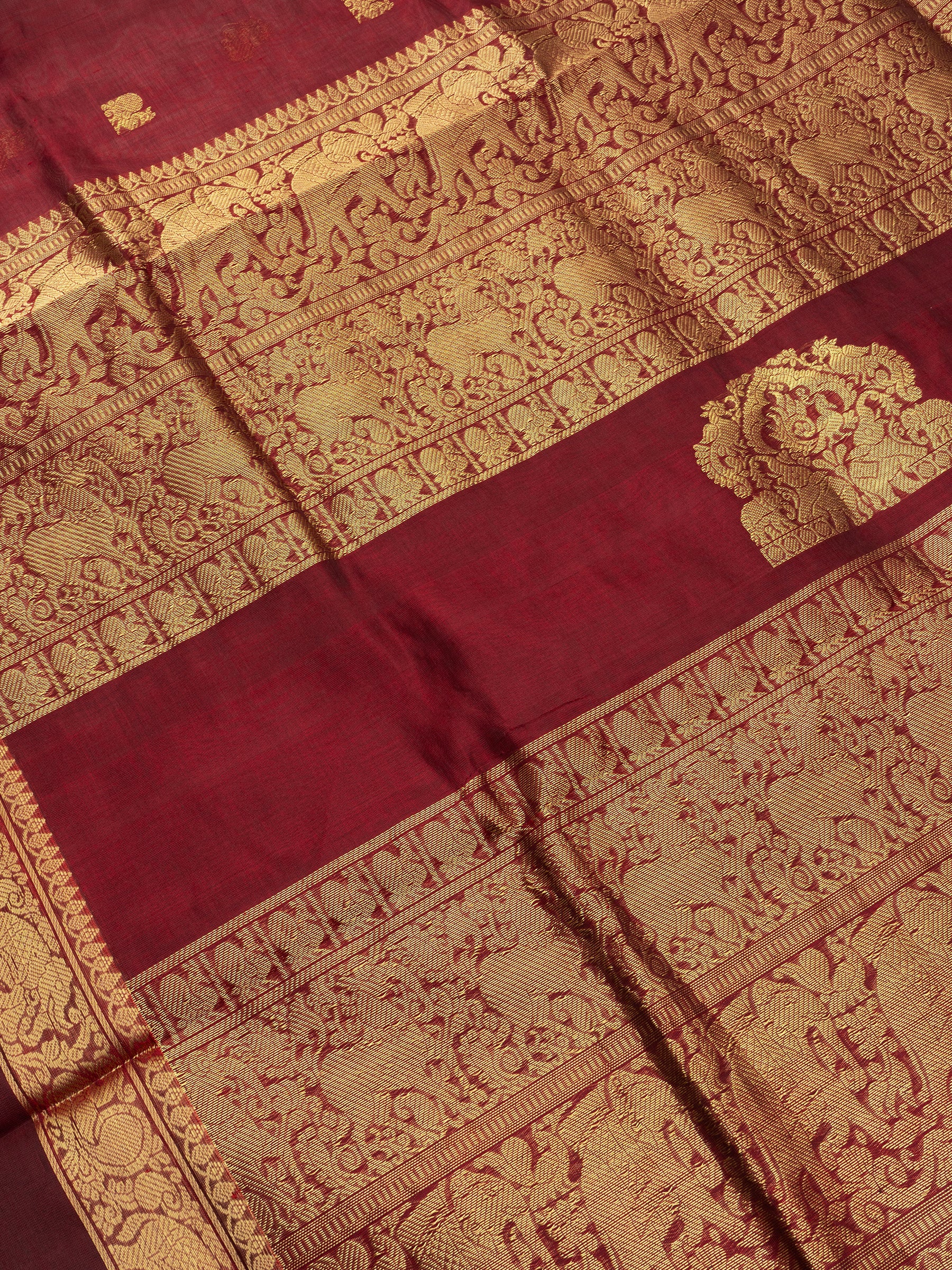 Araku rettapet border unique pallu/Silk Cotton Saree CLSA9719