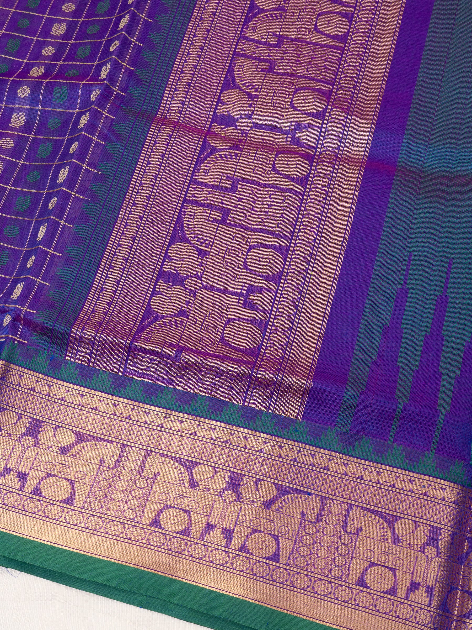 Purple lakshambutta/ Silk Cotton Saree CLSA9725