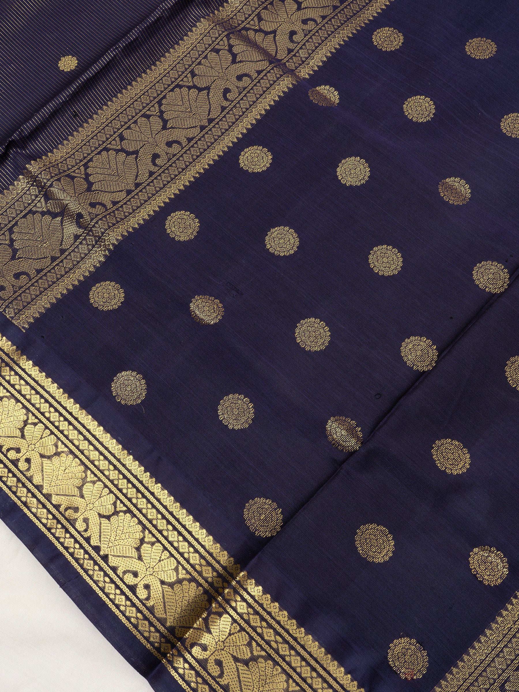 Deep blue vairaoosi/ Silk Cotton Saree CLSA9738