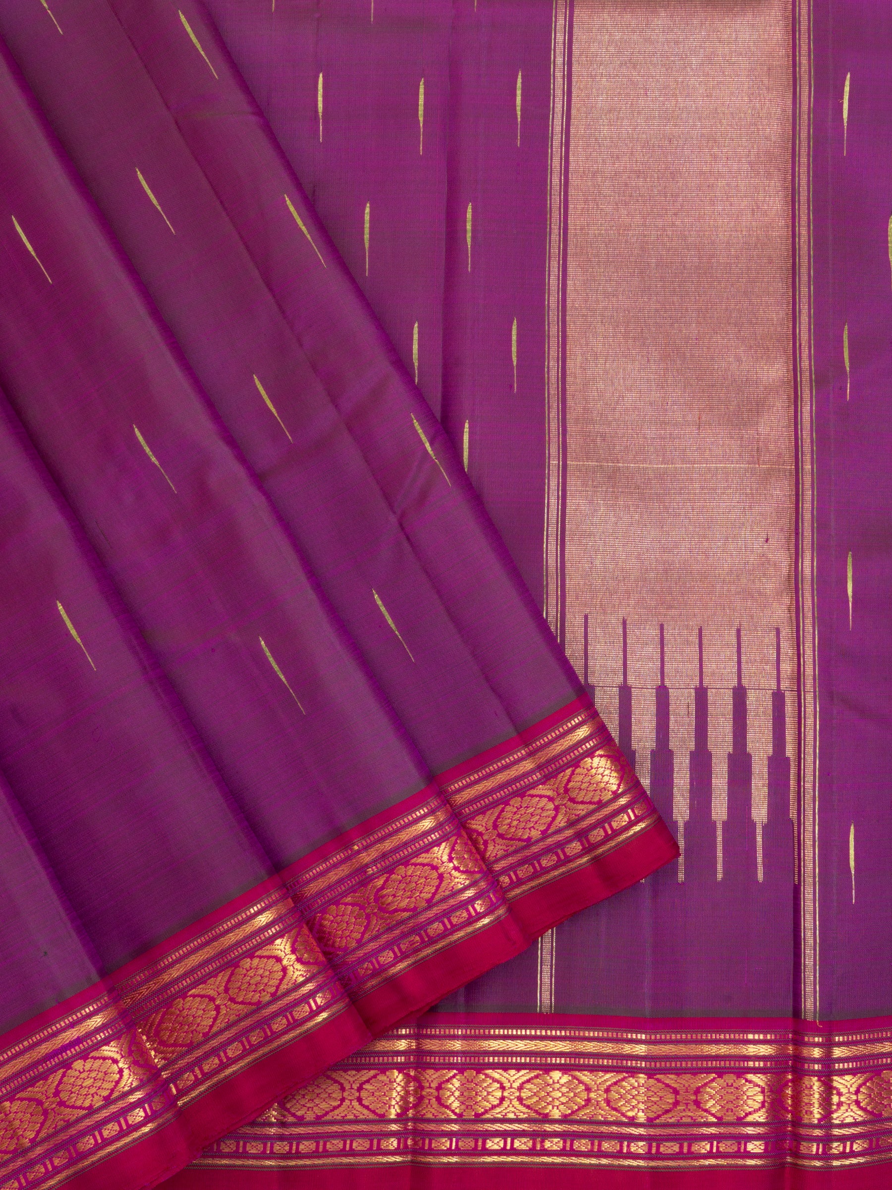 Purple malli moggu/ Arani silk CL9937