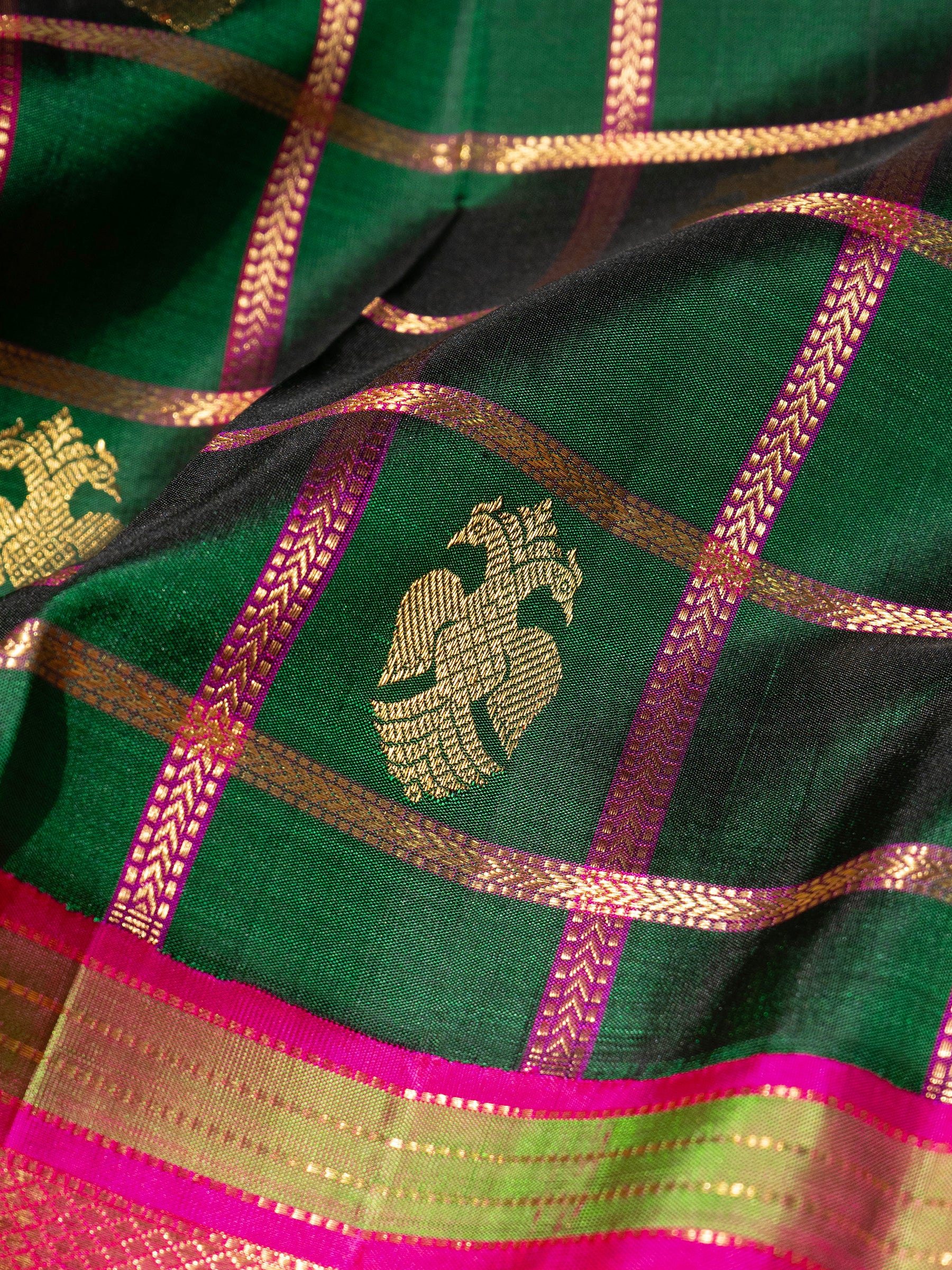 Green revival Kanjivaram Saree CLSA5259