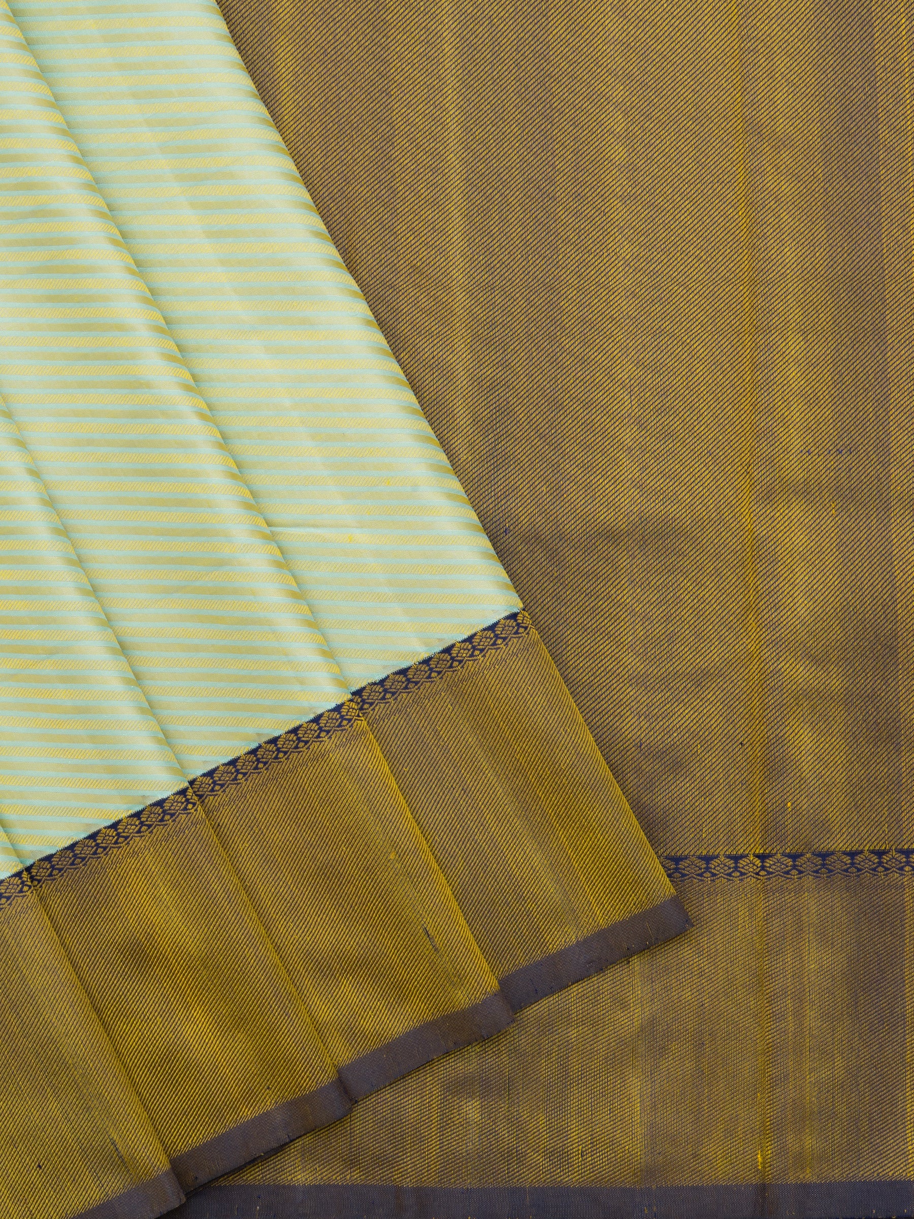 Master weaver Korvai Thread work Kanjipuram Silk Saree CLSA