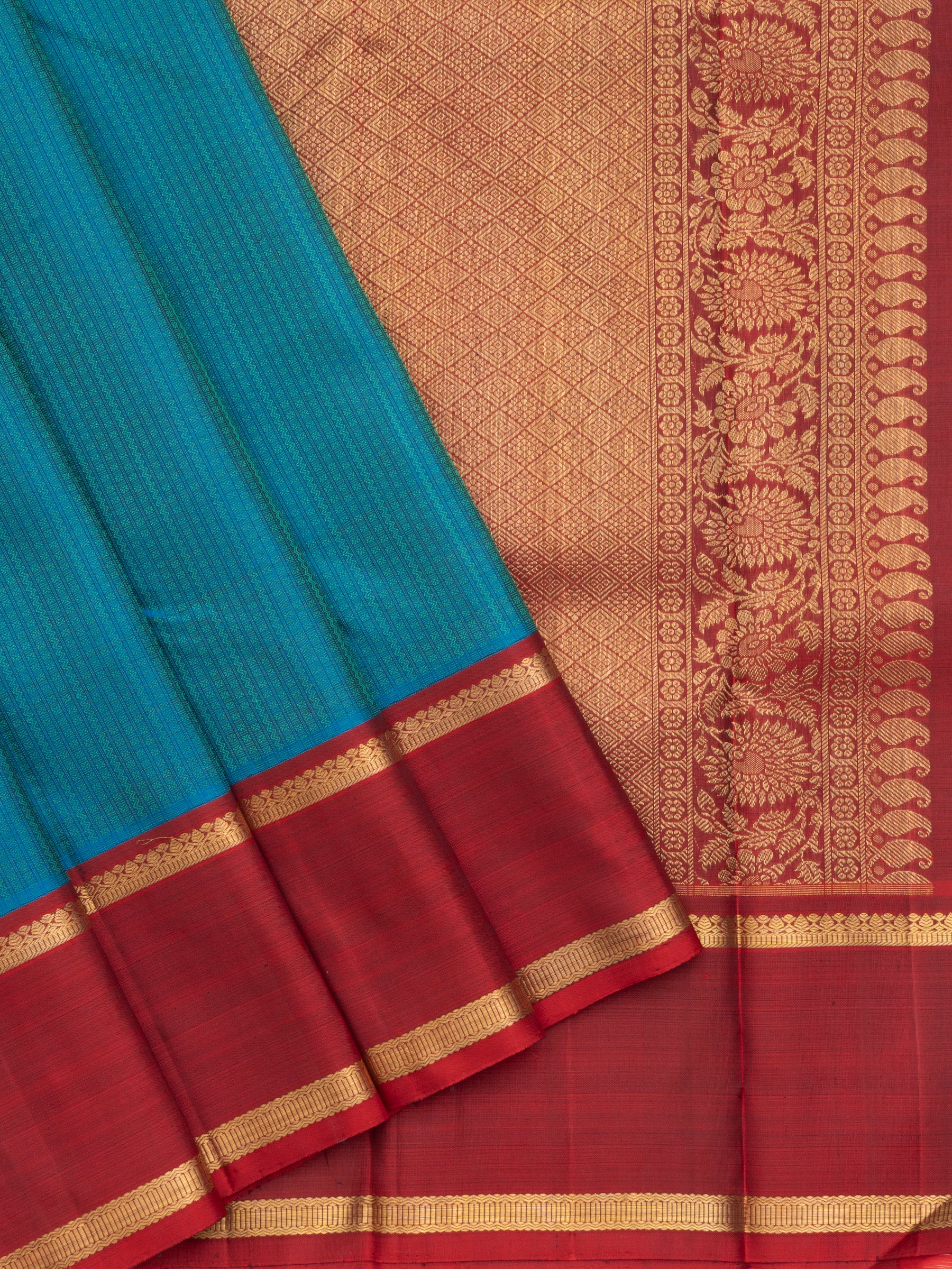 Veldhari Thread work Kanjipuram Silk Saree CLSA