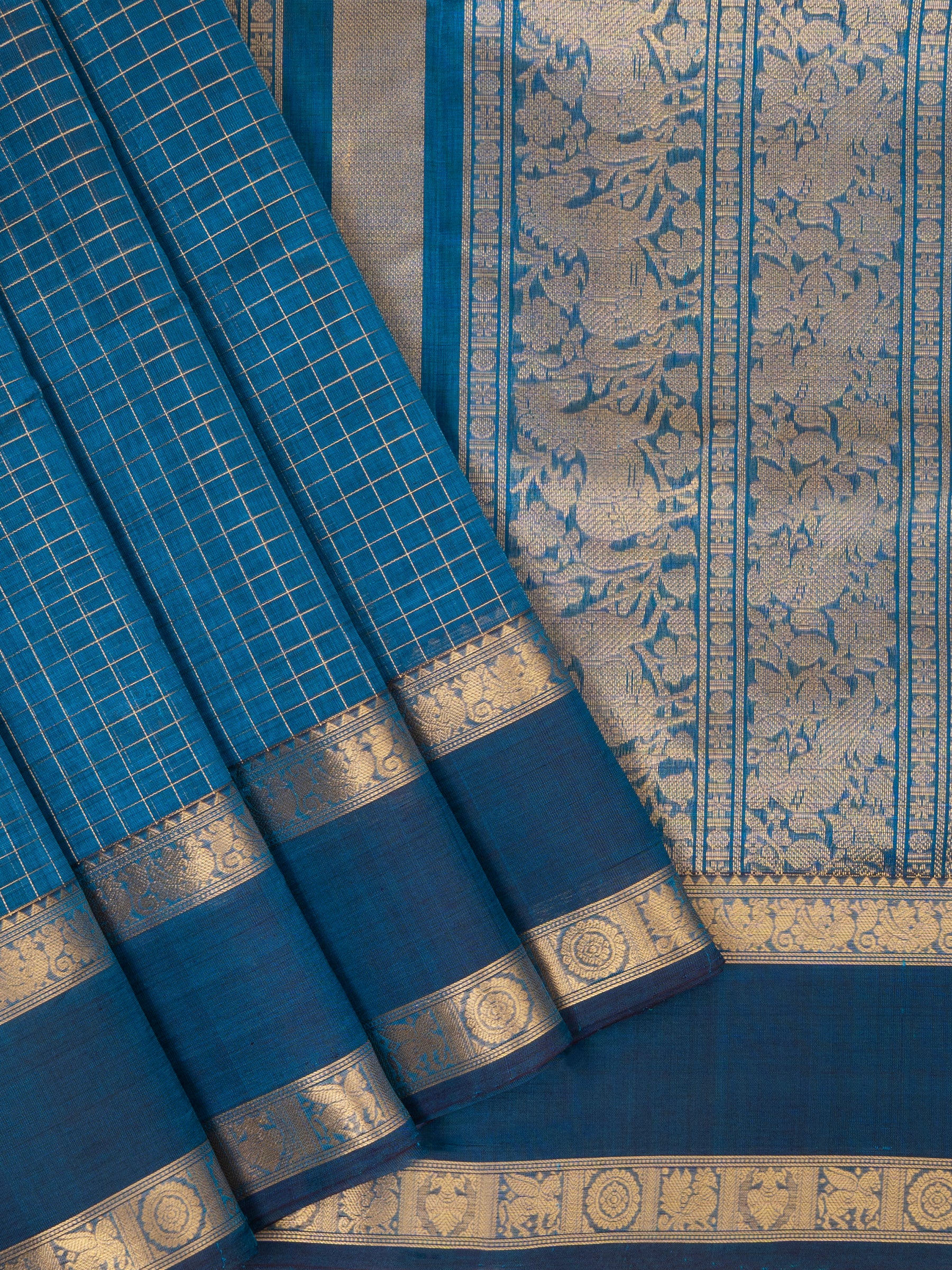 Rama green kattam / Silk Cotton Saree CLSA6615