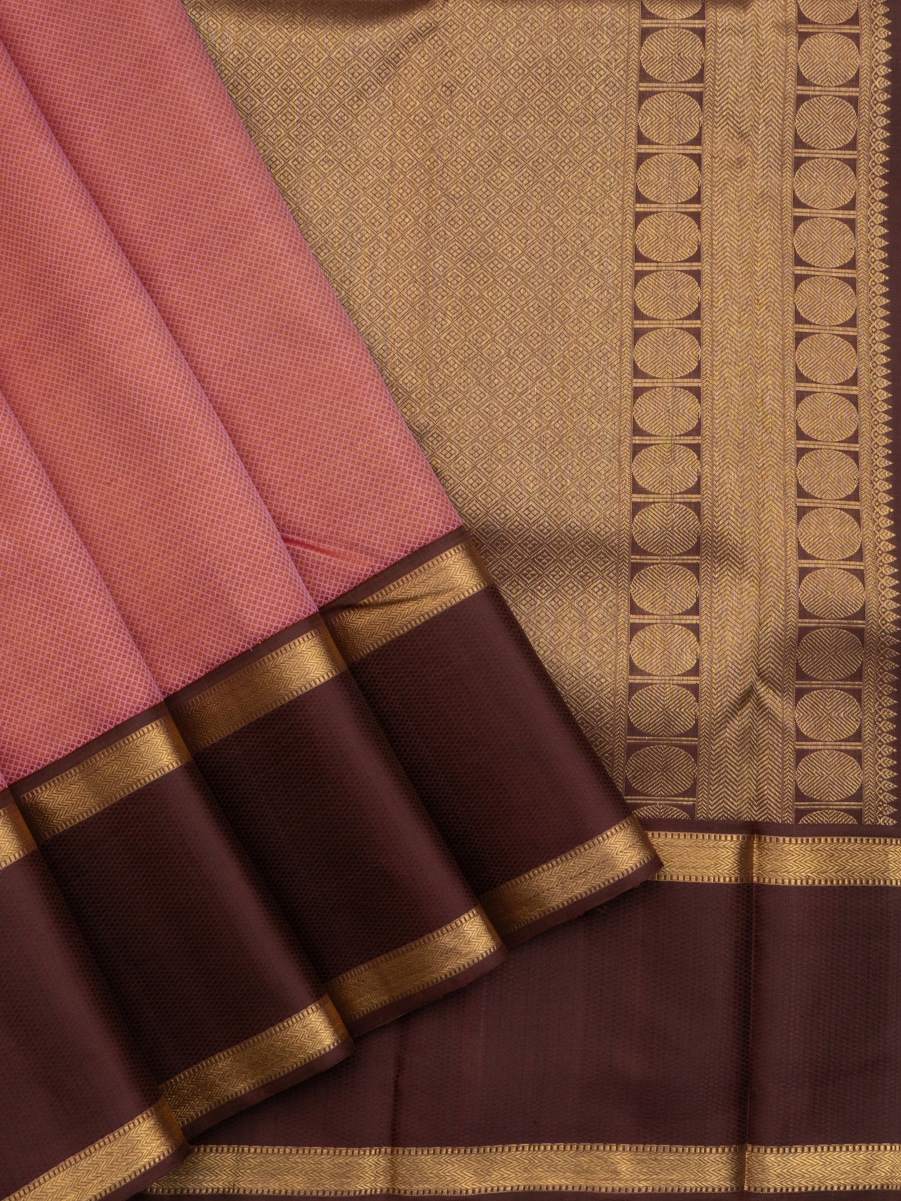 Geva color Korvai Thread work Kanjipuram Silk Saree CLSA441