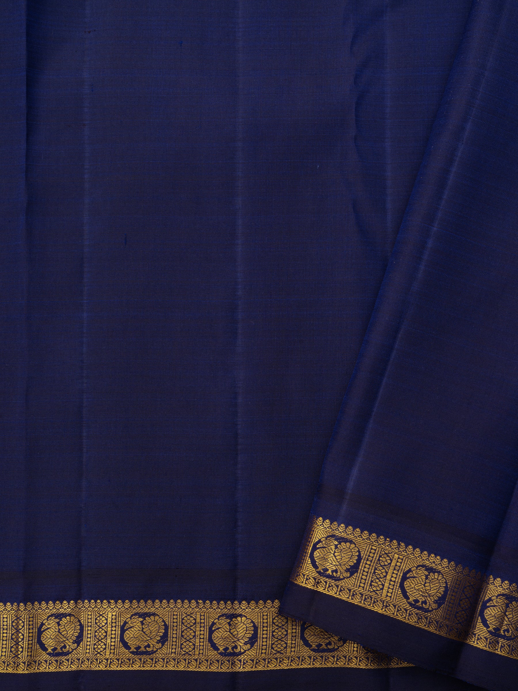 Yellow and blue annam small border/ Arani Silk Saree CLSA10107