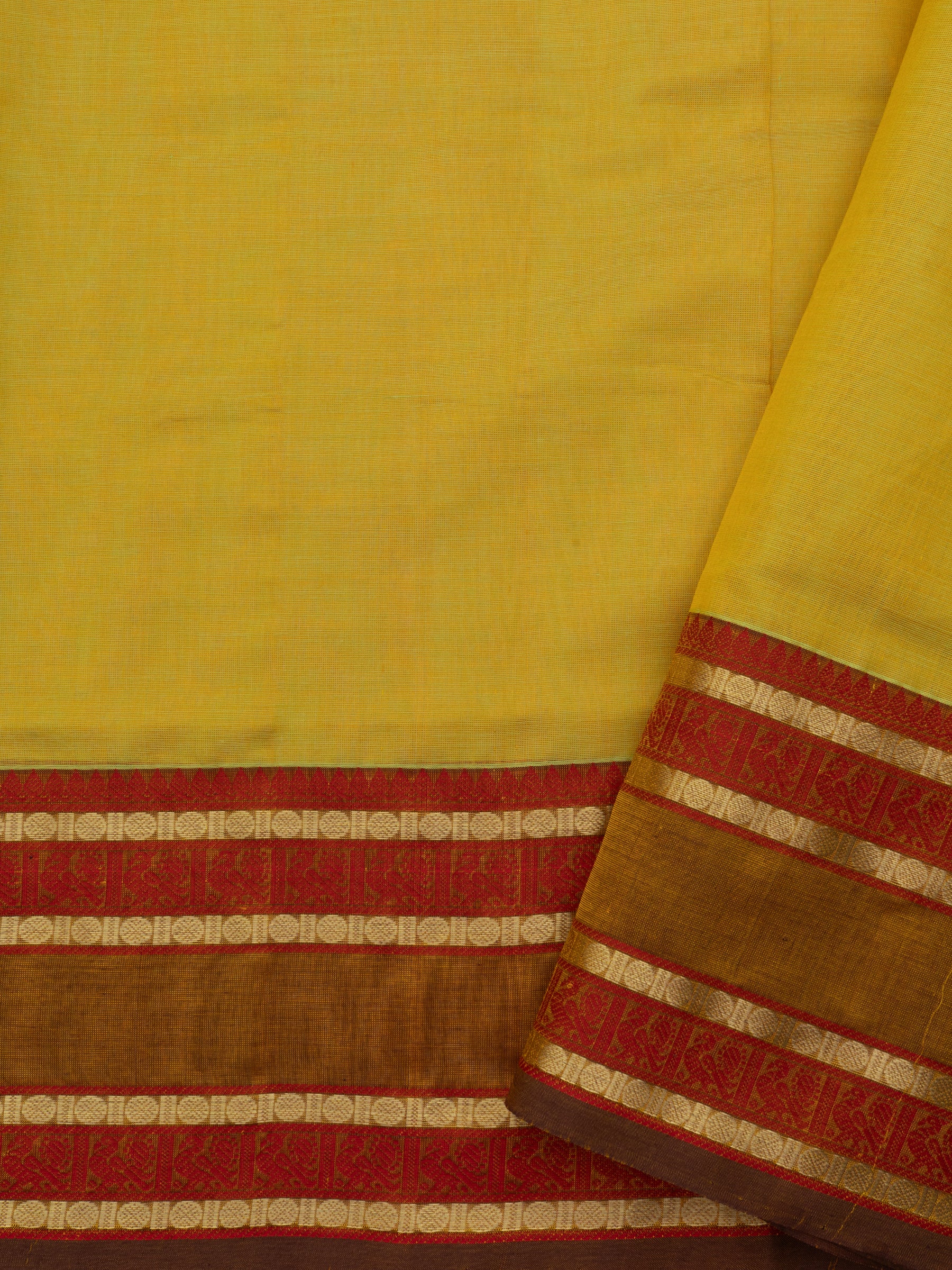 Sampanga jodi killi butta / Silk Cotton Saree CLSA10188