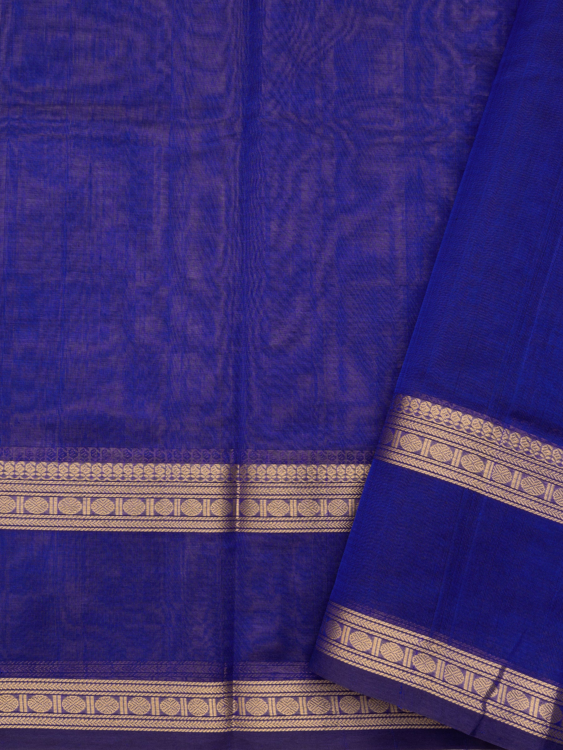 Royal blue border butta/ Silk Cotton Saree CLSA10237