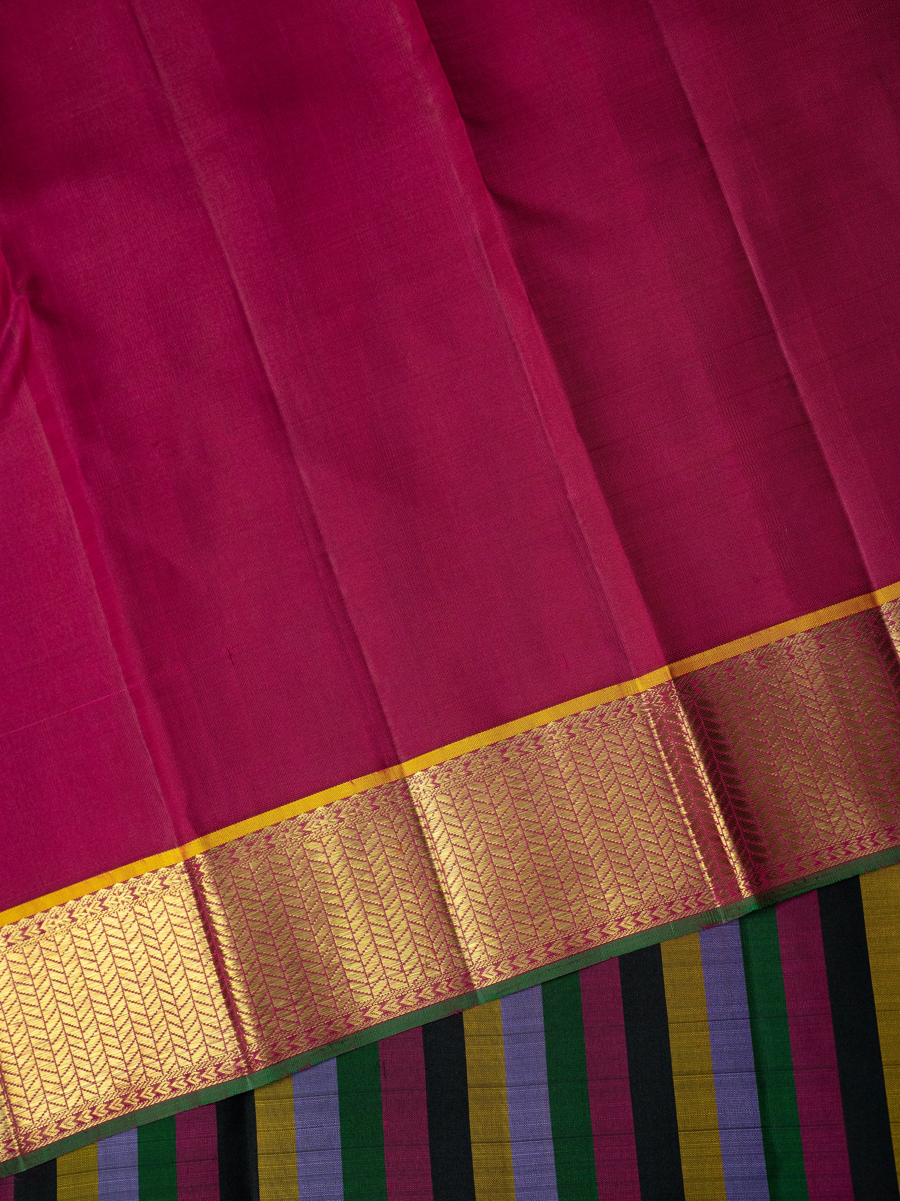 Multiple colour Korvai / Kanjipuram Silk Saree CLSA10632