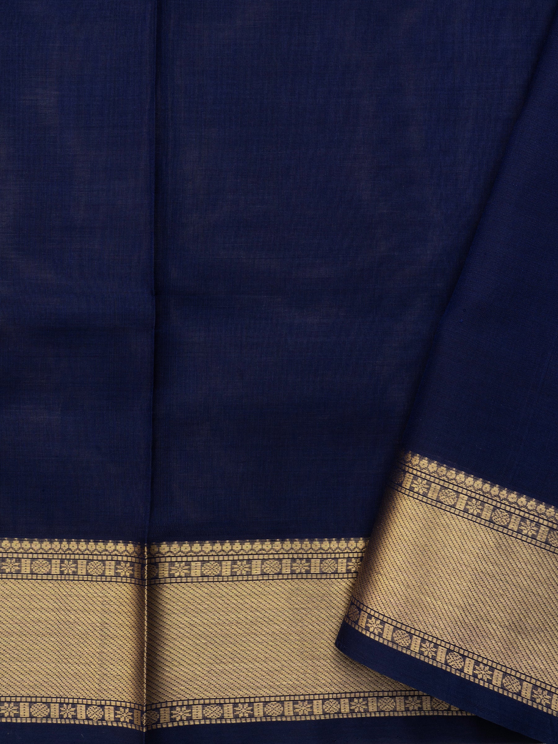 Deep blue kattam butta / Premium Silk Cotton Saree CLSA10905