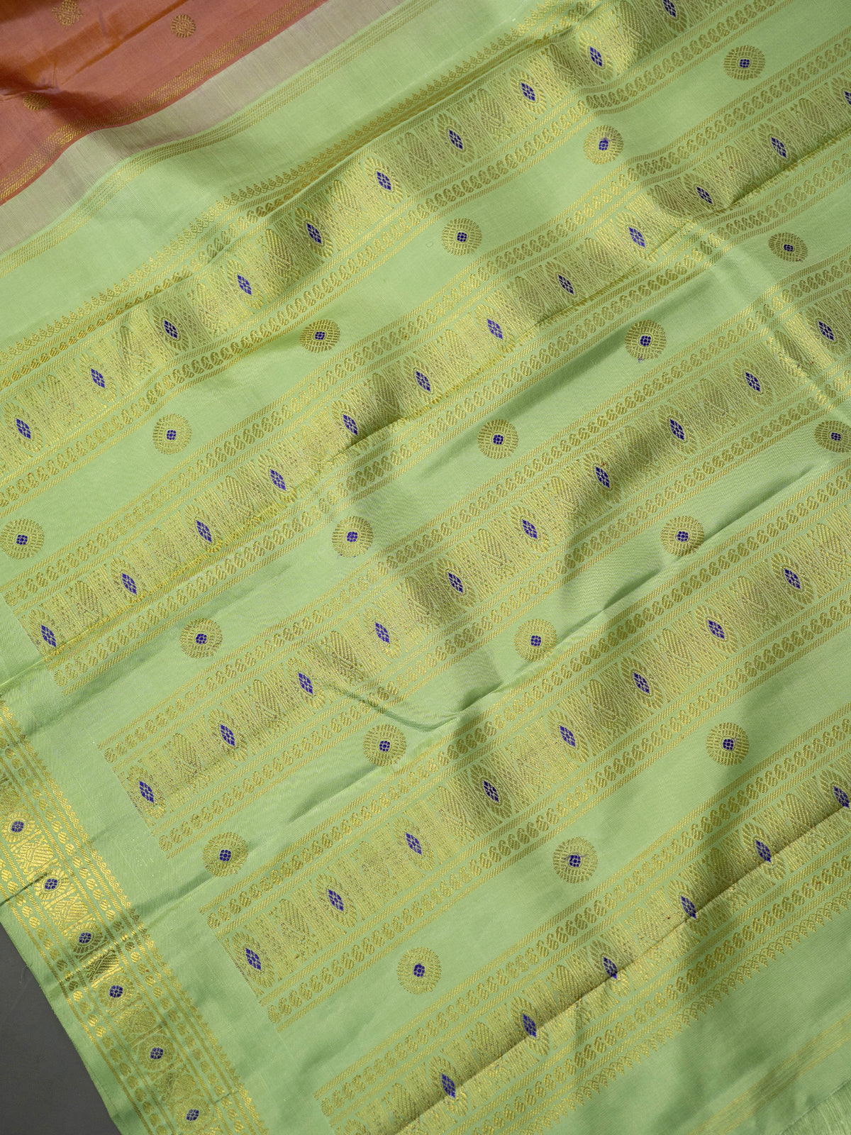 Pink shot korvai / Kanjipuram Silk Saree CLSA10970