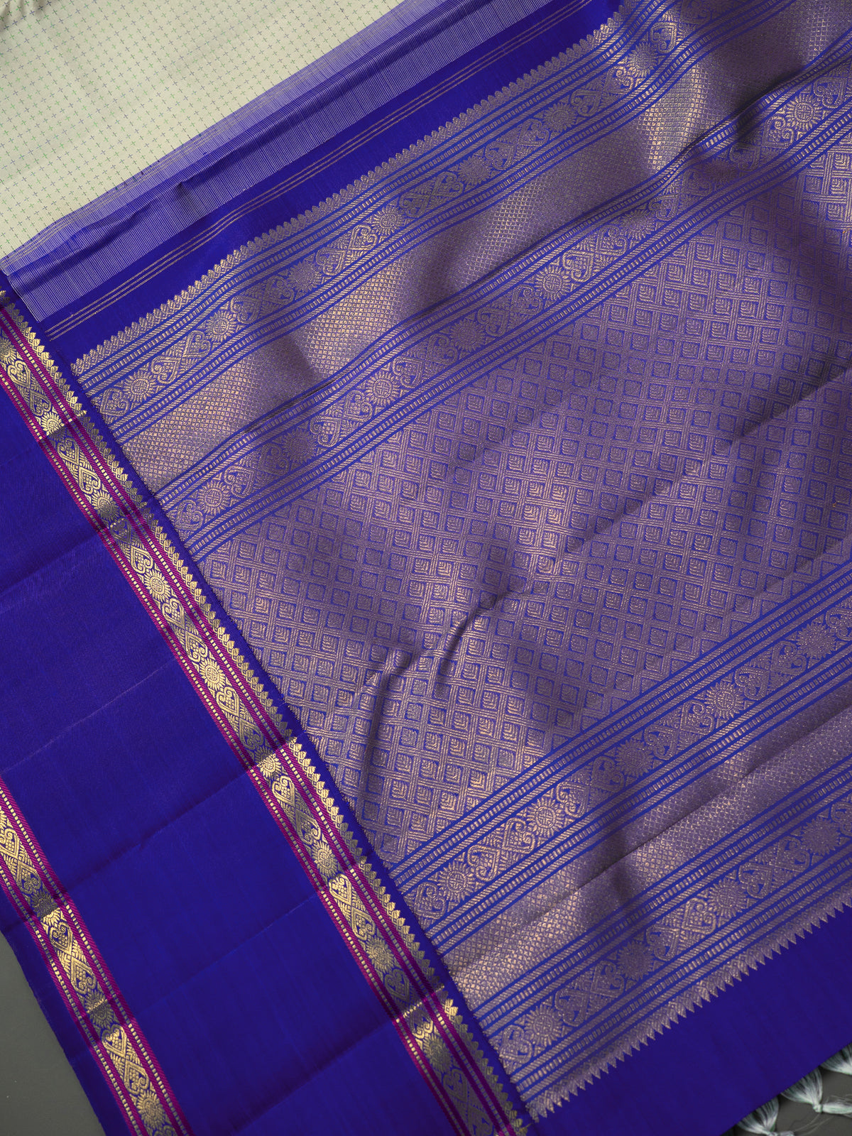 Plus Butta Ganga Jamuna Kanjipuram Silk Saree CLSA11074