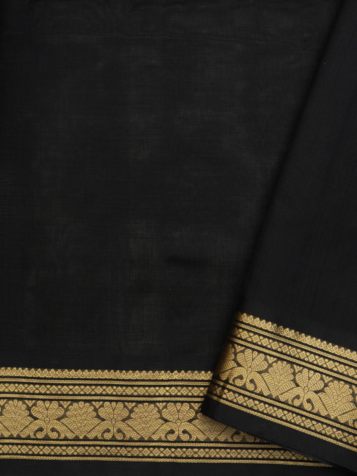 Black vairaoosi Premium / Silk Cotton Saree CLSA11460