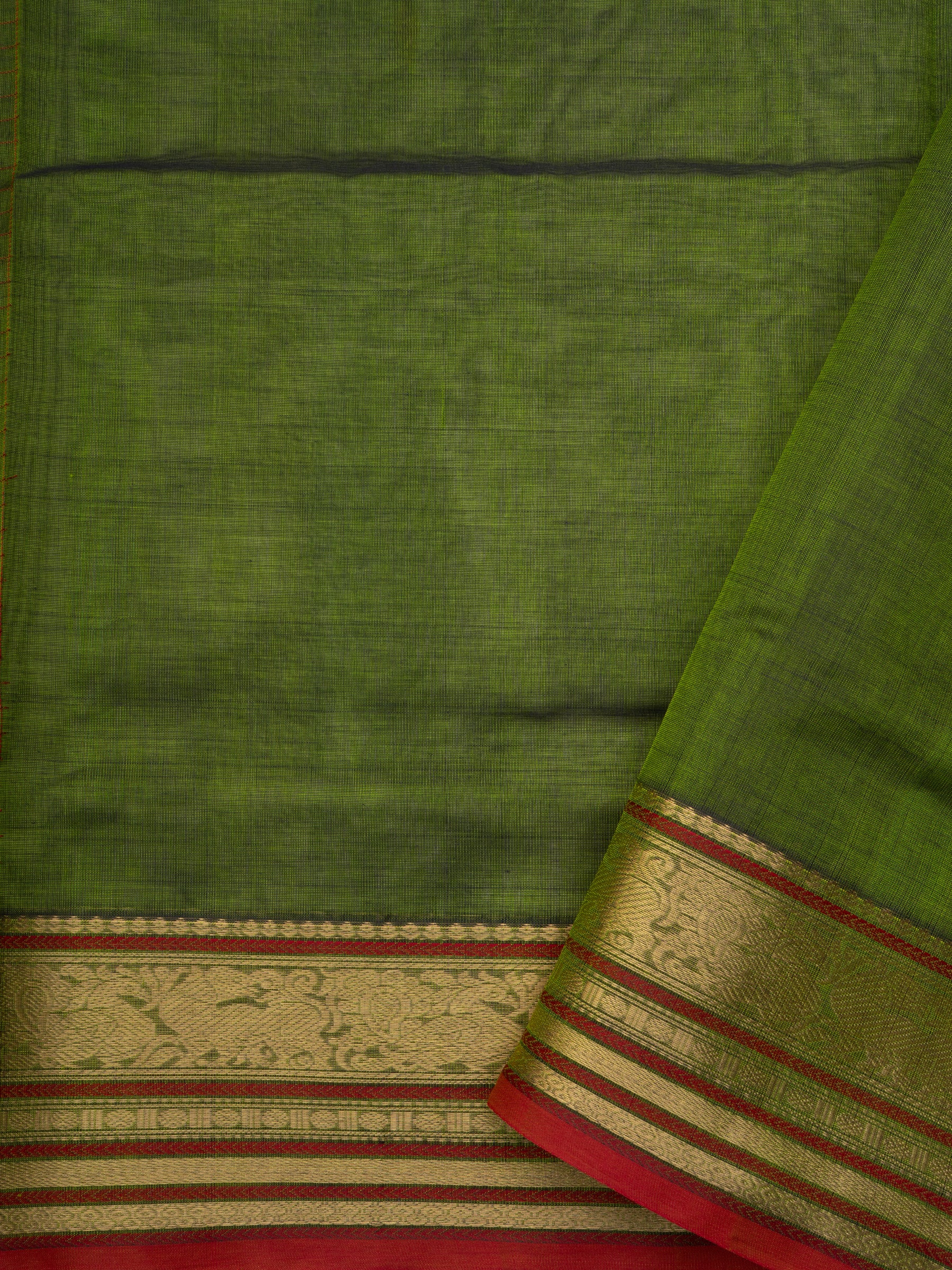 Mehandi green kattam / Silk Cotton Saree CLSA2944