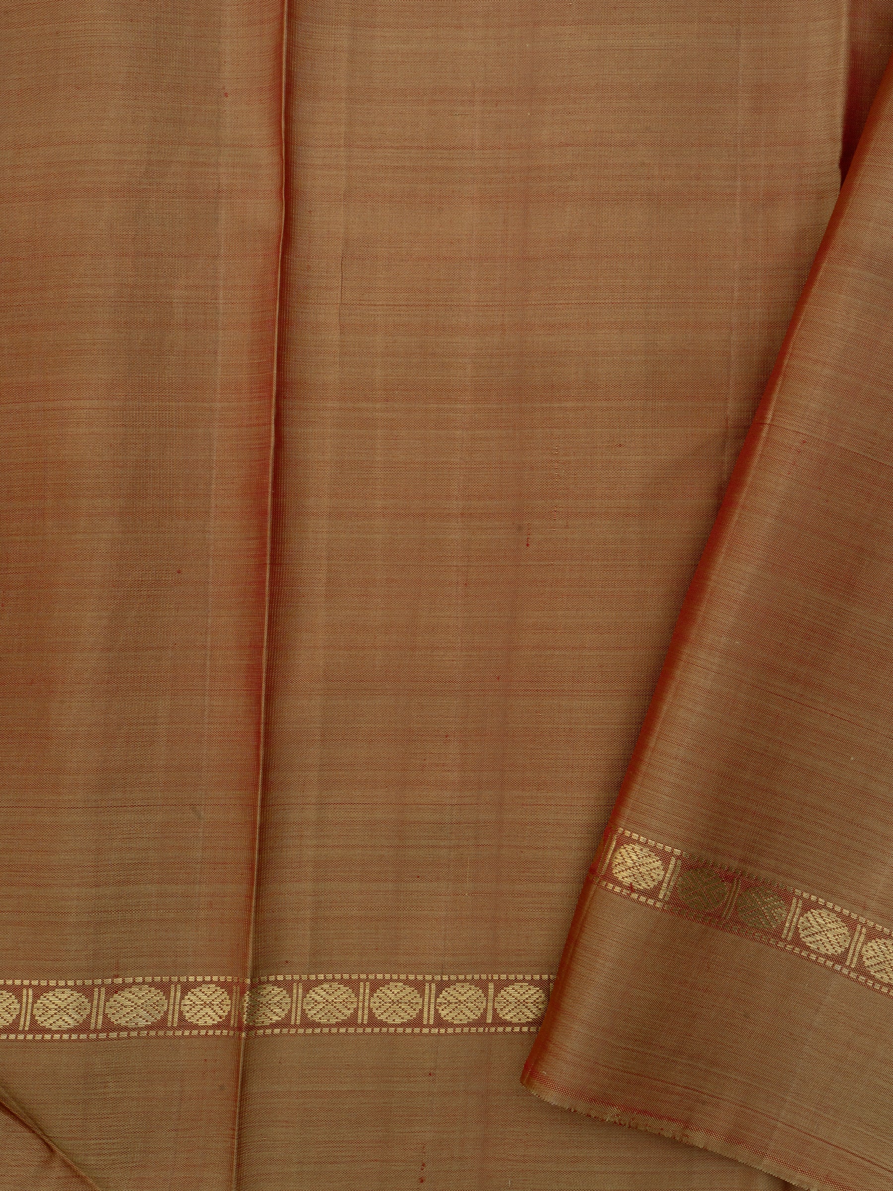 Muted brown veldhari/ Kanjipuram Silk Saree CLSA342